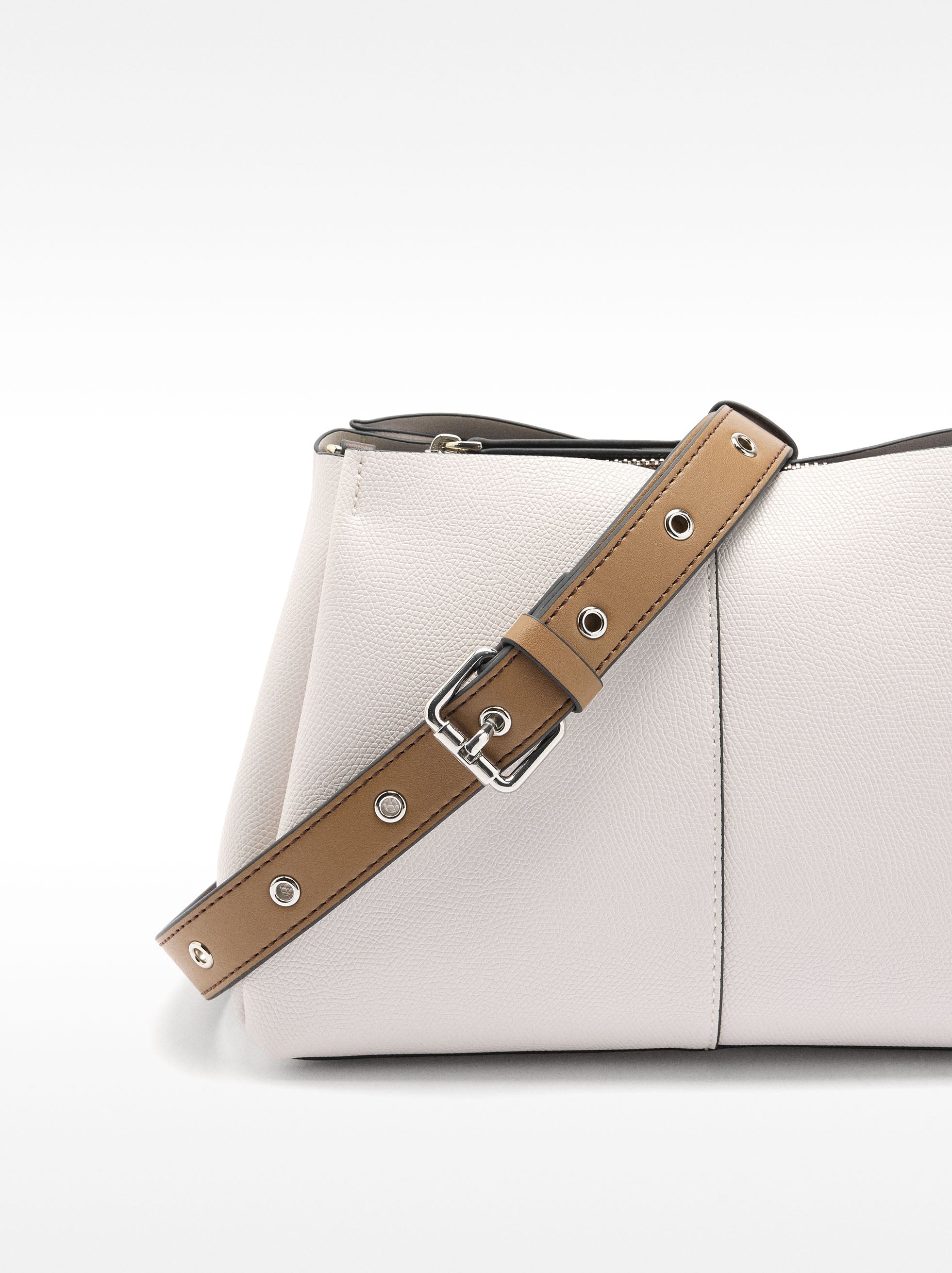 Bolso Bandolera Con Textura