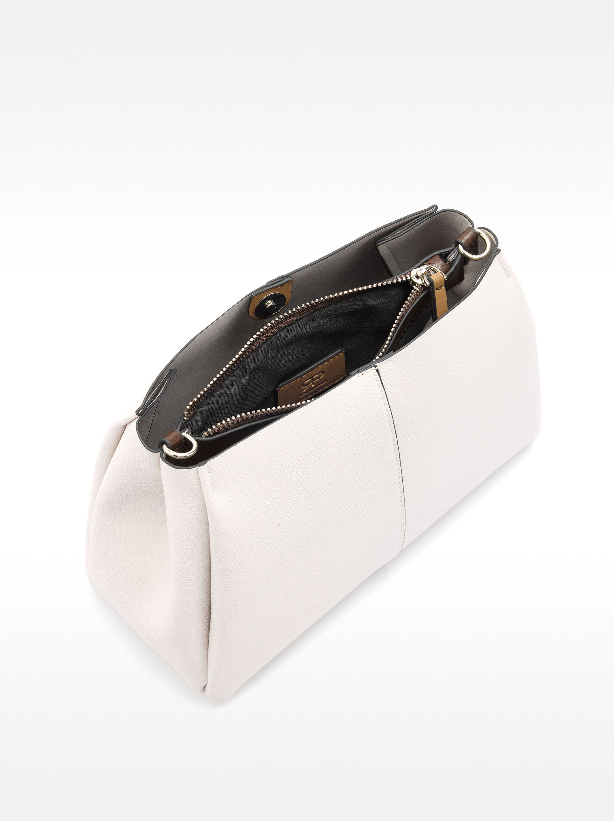 Bolso Bandolera Con Textura