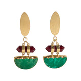 Pendientes Largos Con Piedra