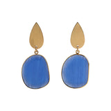 Pendientes Dorados Con Piedra