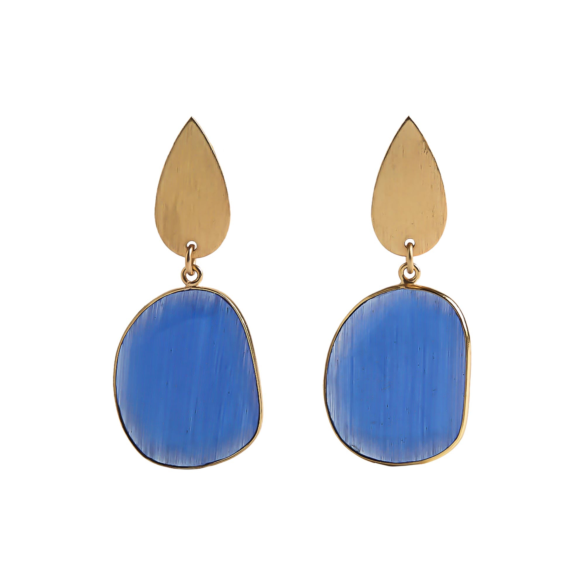 Pendientes Dorados Con Piedra
