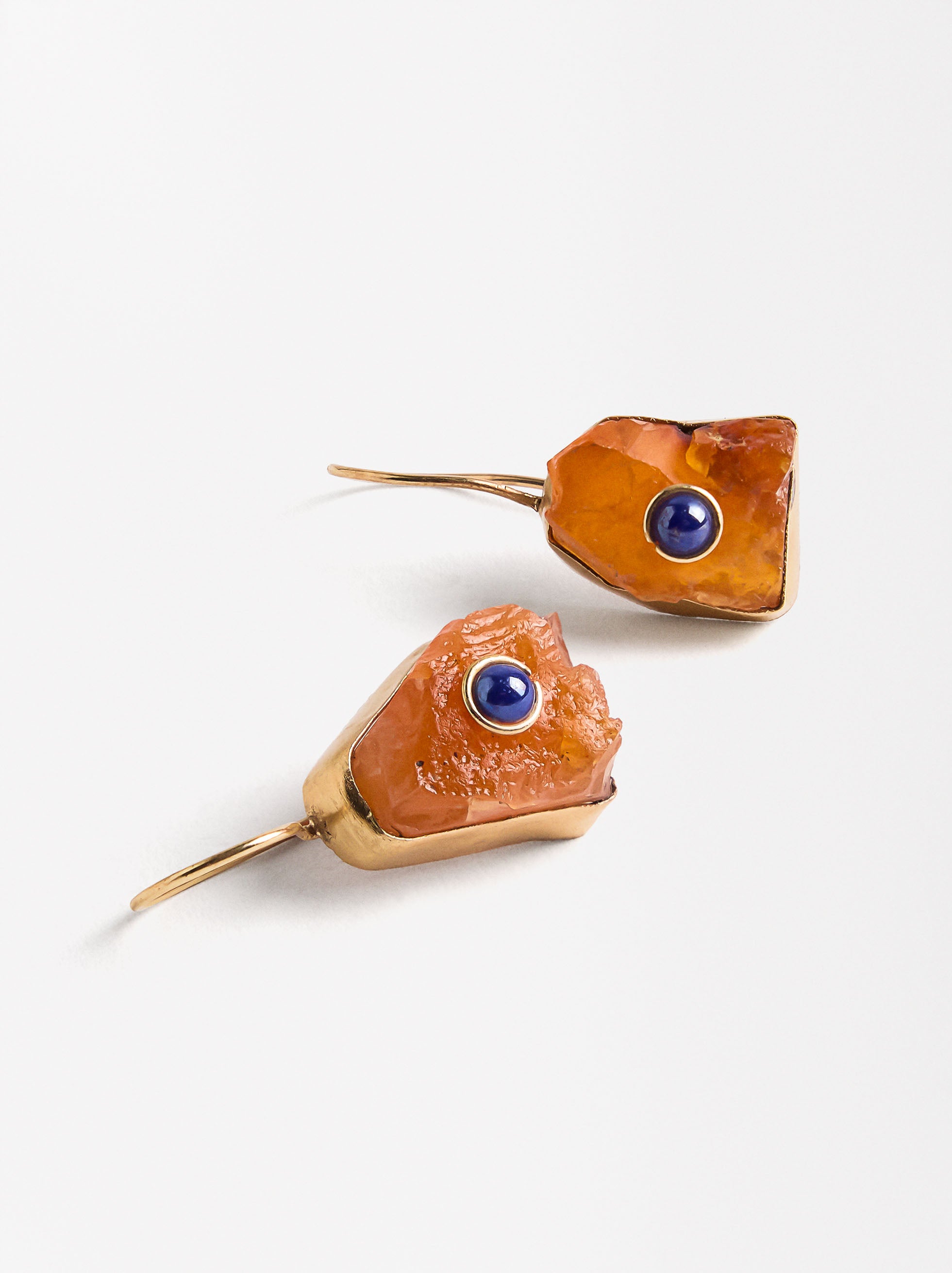 Aretes Cuadrados Con Piedra