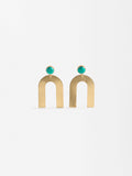 Aretes Arco Con Piedra