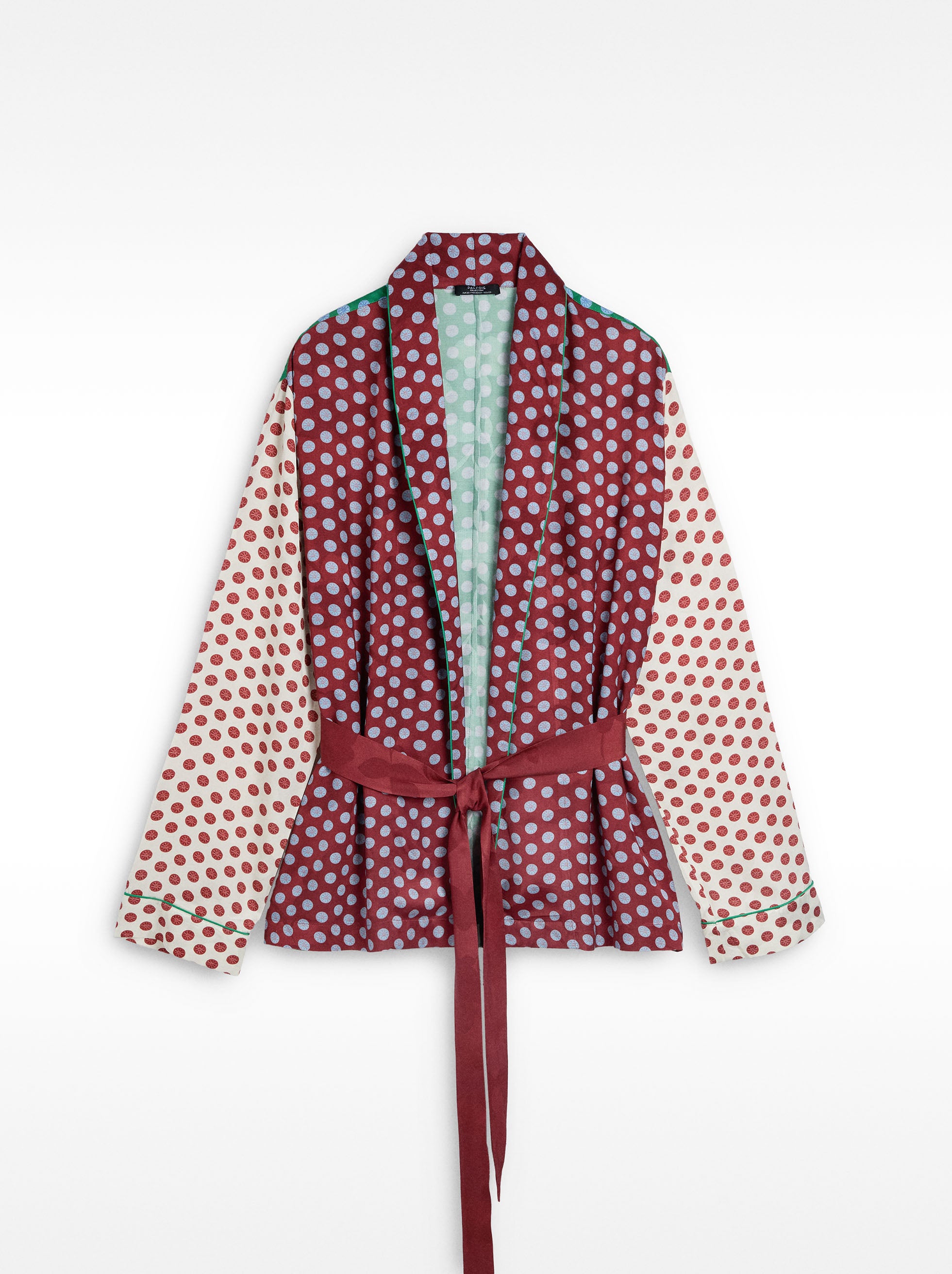 Kimono Contraste Estampado