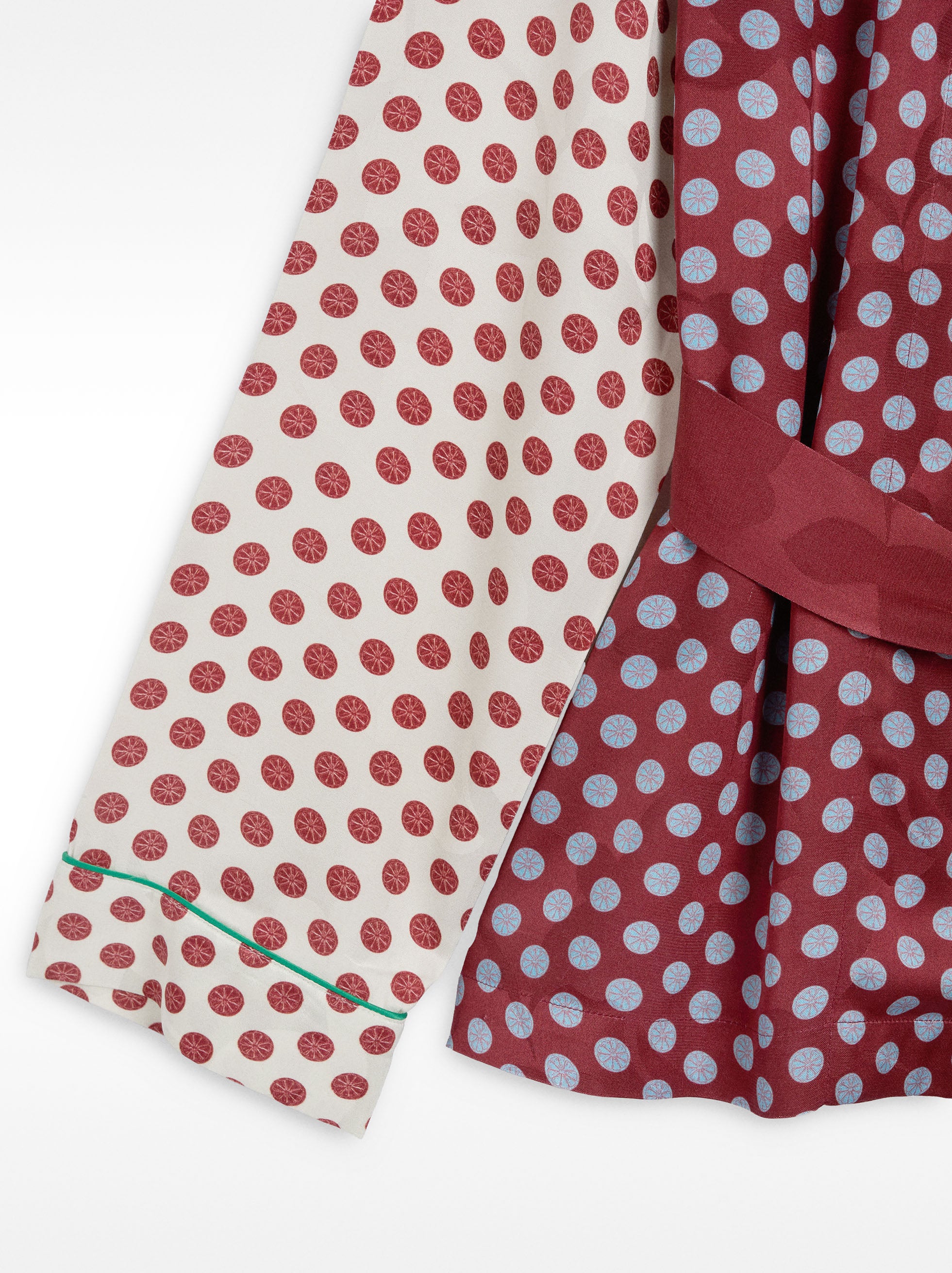 Kimono Contraste Estampado