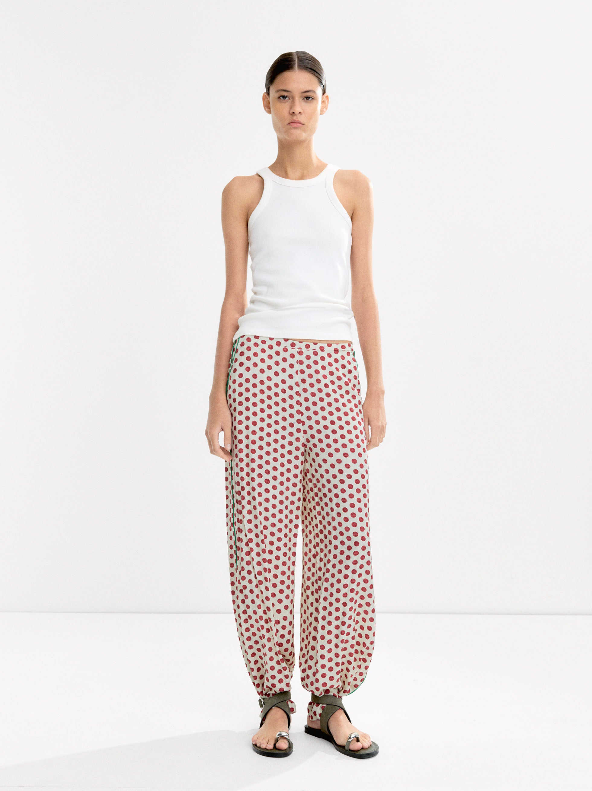 Pantalón Contraste Estampado