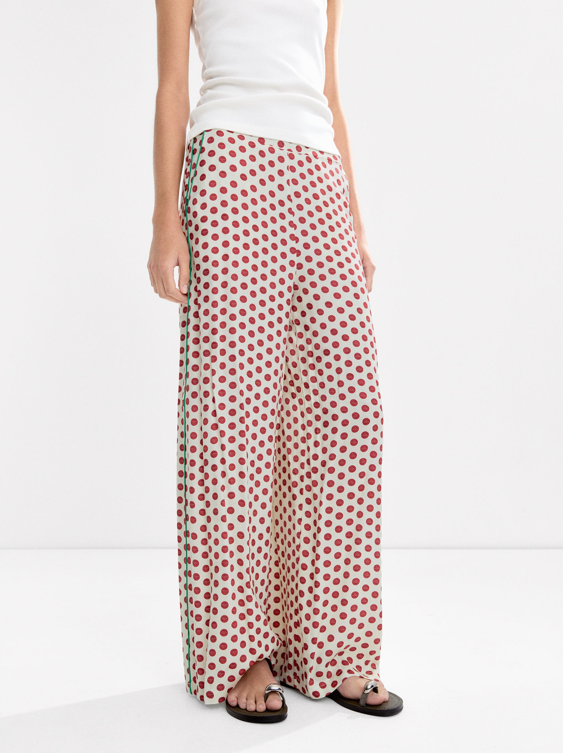 Pantalón Contraste Estampado