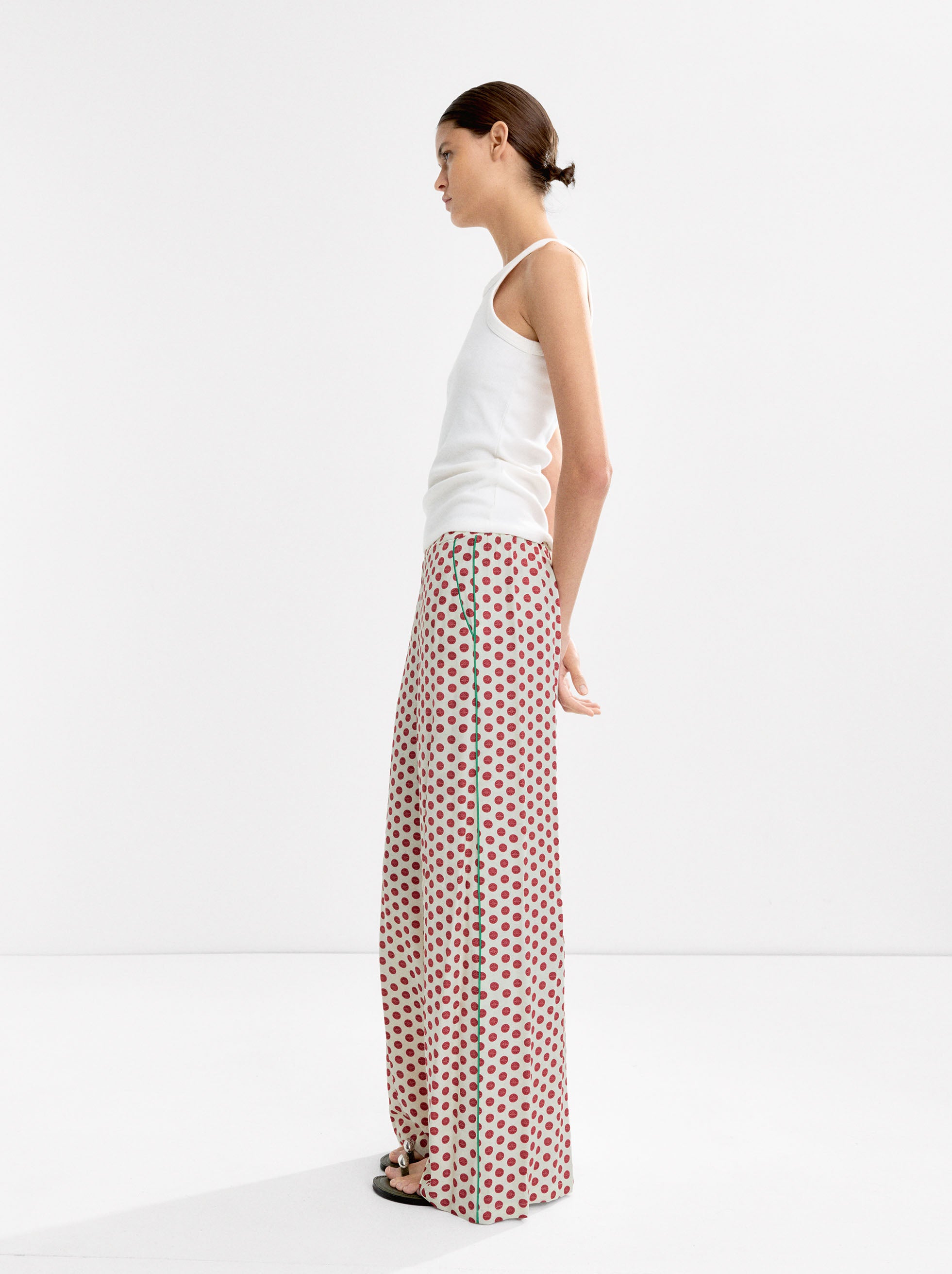 Pantalón Contraste Estampado