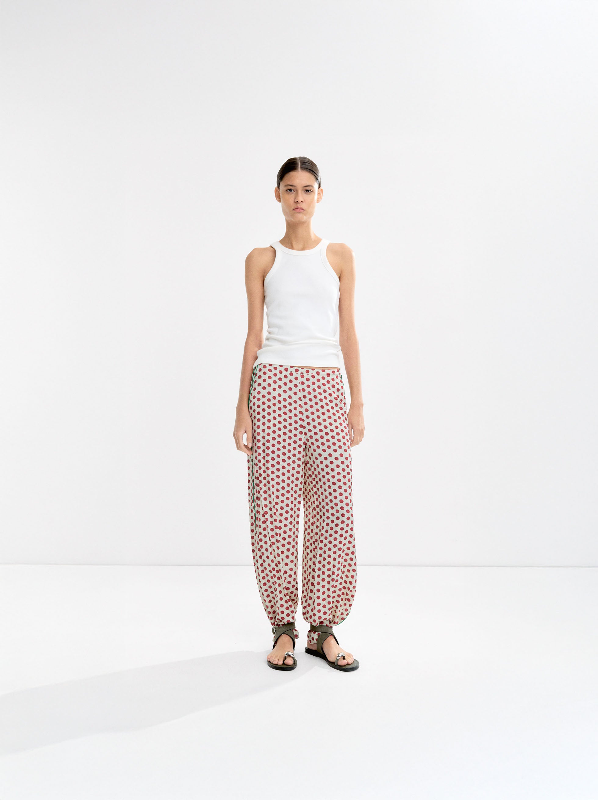 Pantalón Contraste Estampado