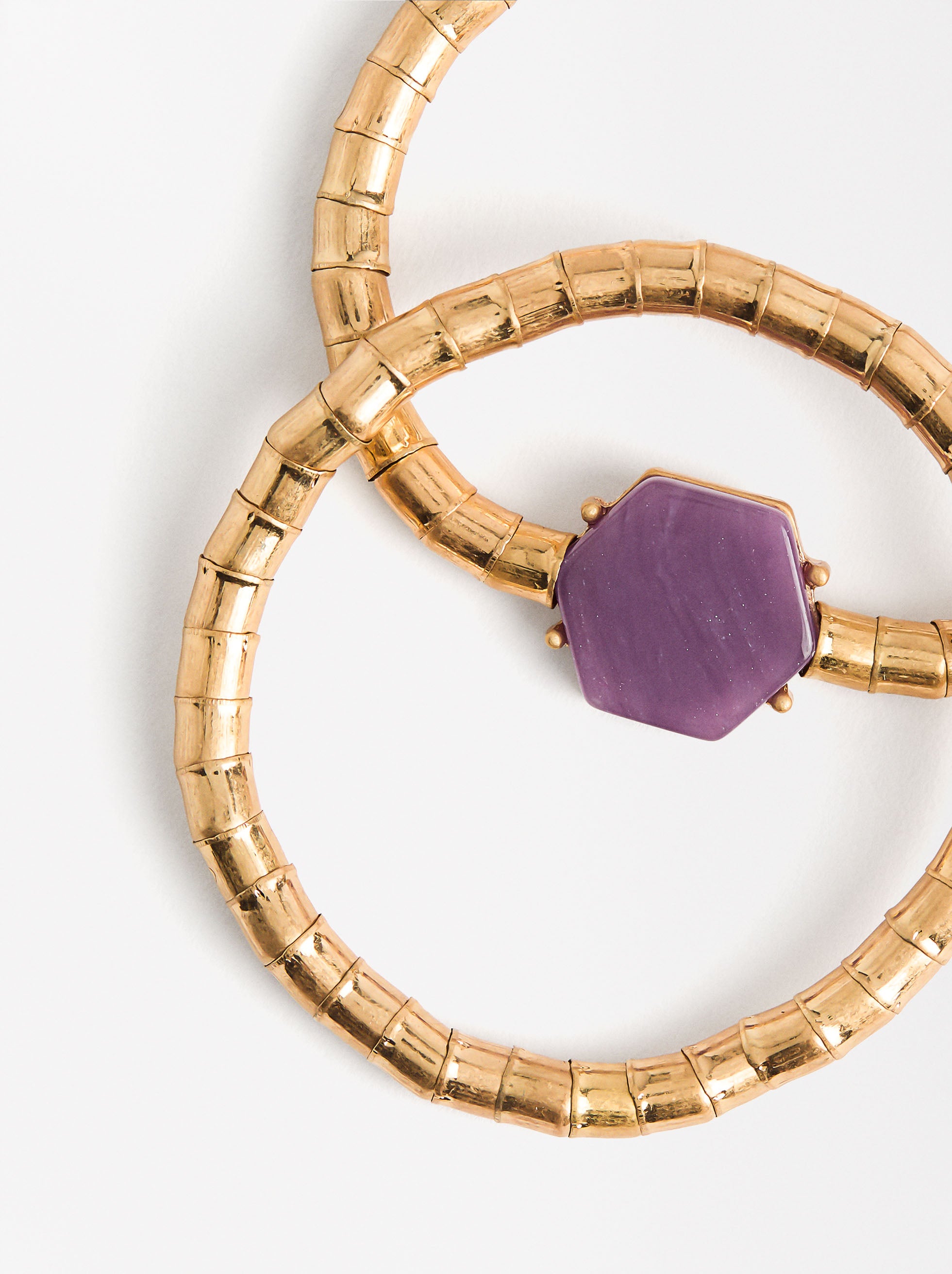 Set De Pulseras Elásticas Con Piedra