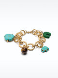 Pulsera De Eslabones Con Piedras