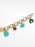 Pulsera De Eslabones Con Piedras