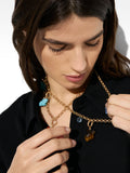 Collar Largo De Eslabones Con Charms