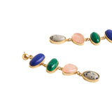Pendientes Largos Con Piedras