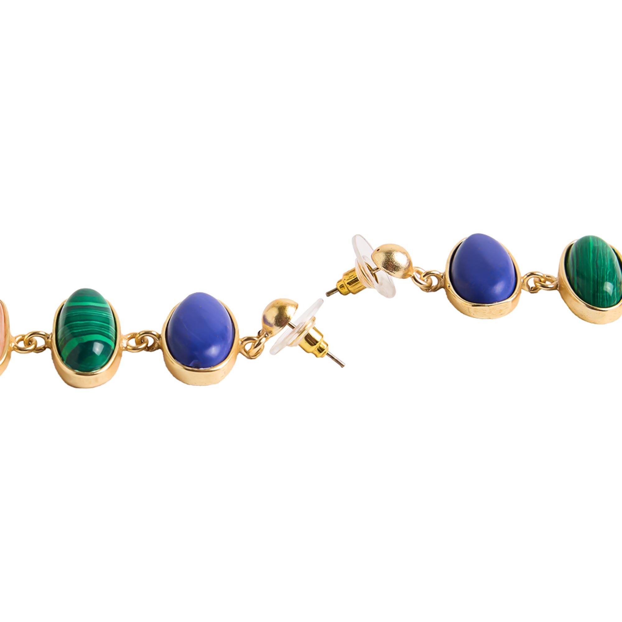 Pendientes Largos Con Piedras