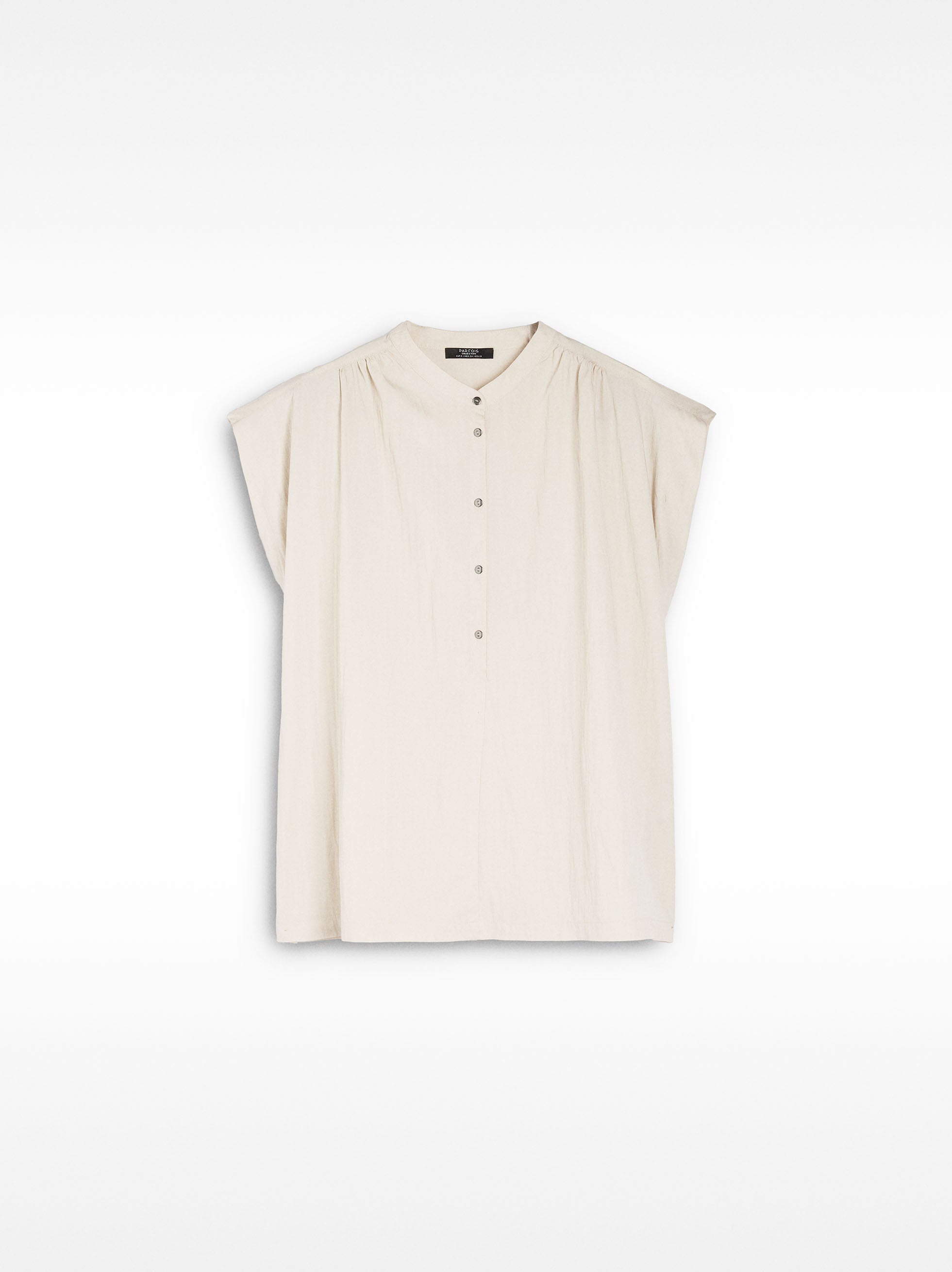 Top Fruncido Sin Mangas