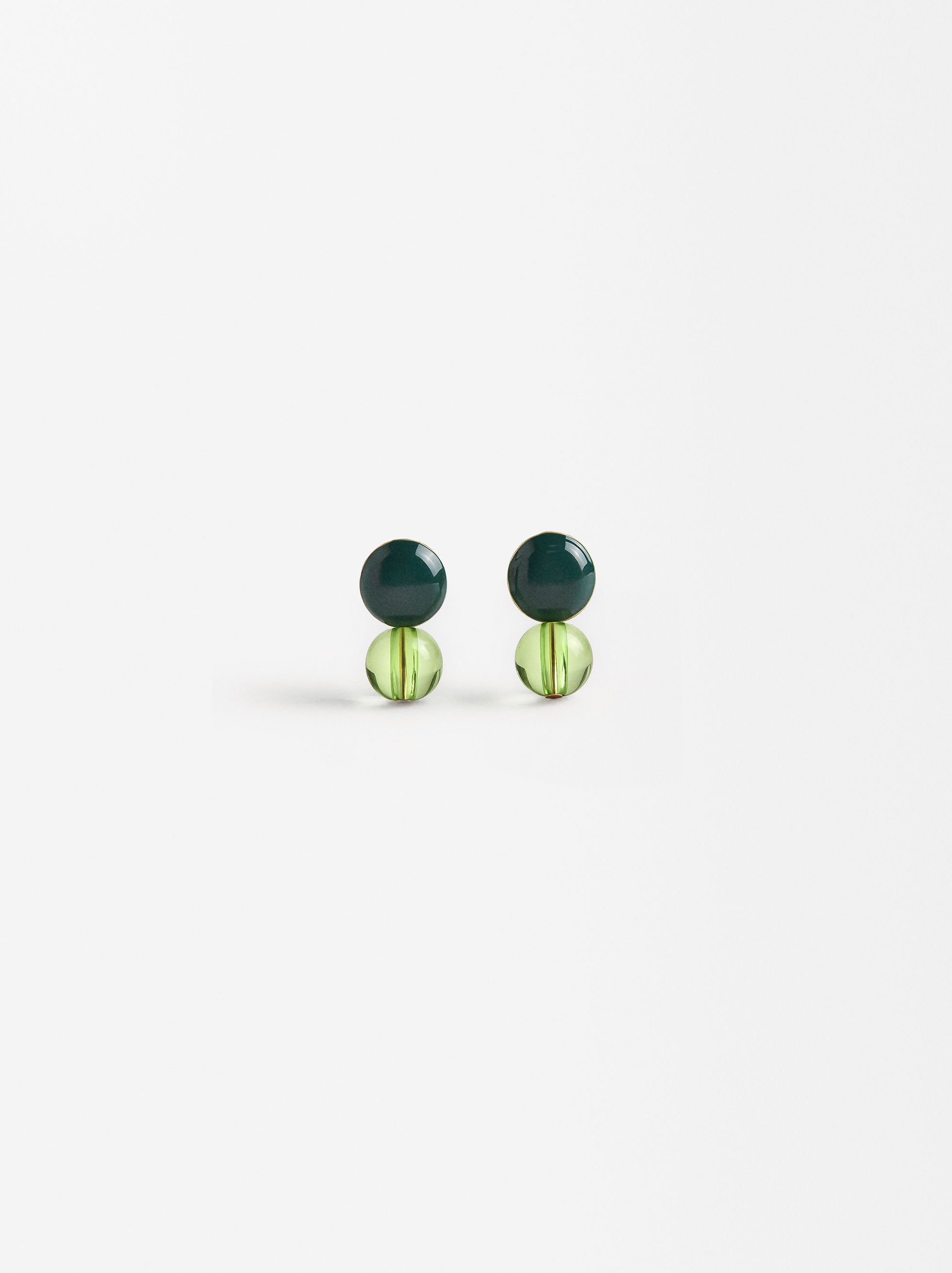 Aretes Esmaltados Con Esferas