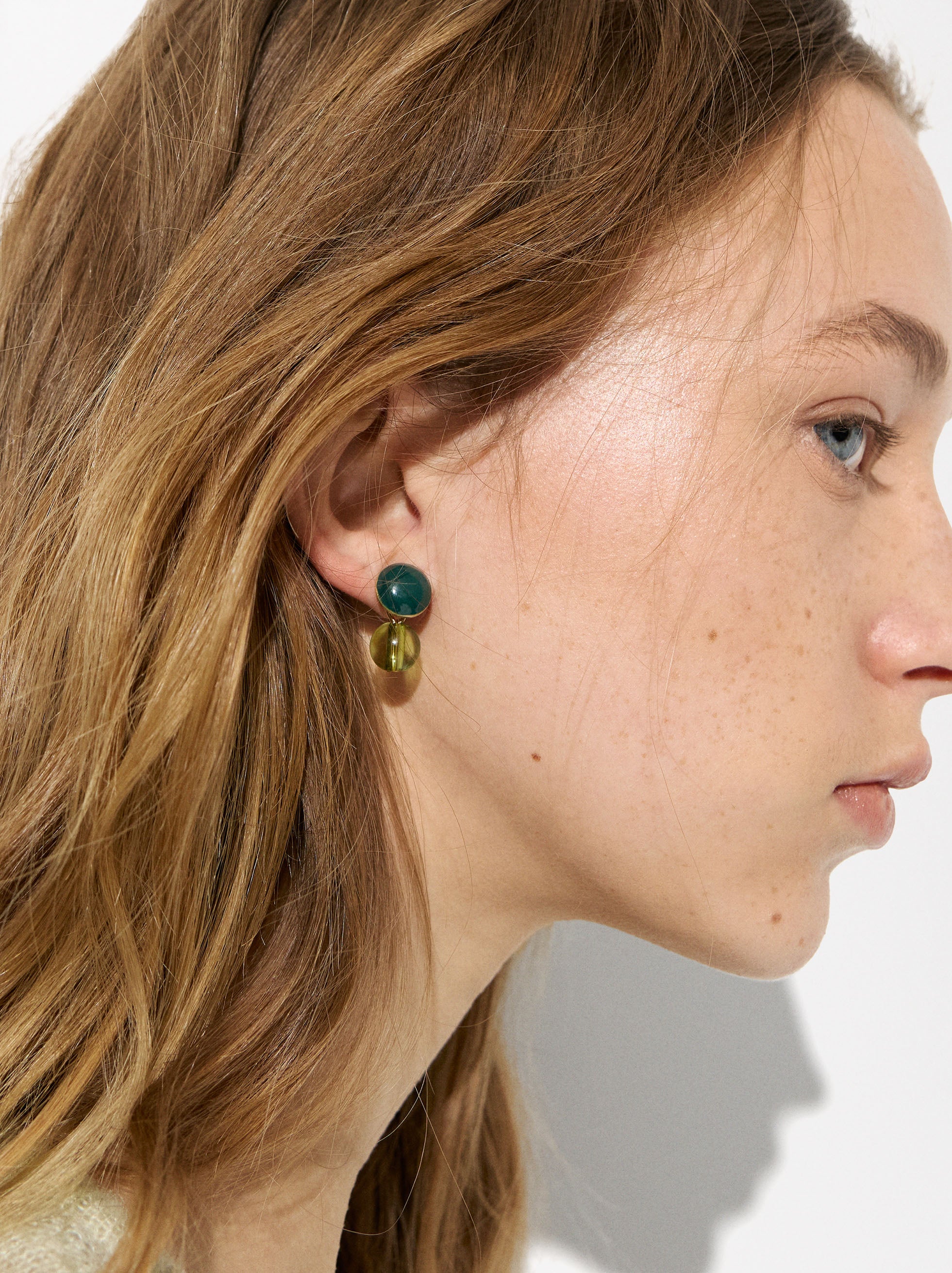 Aretes Esmaltados Con Esferas