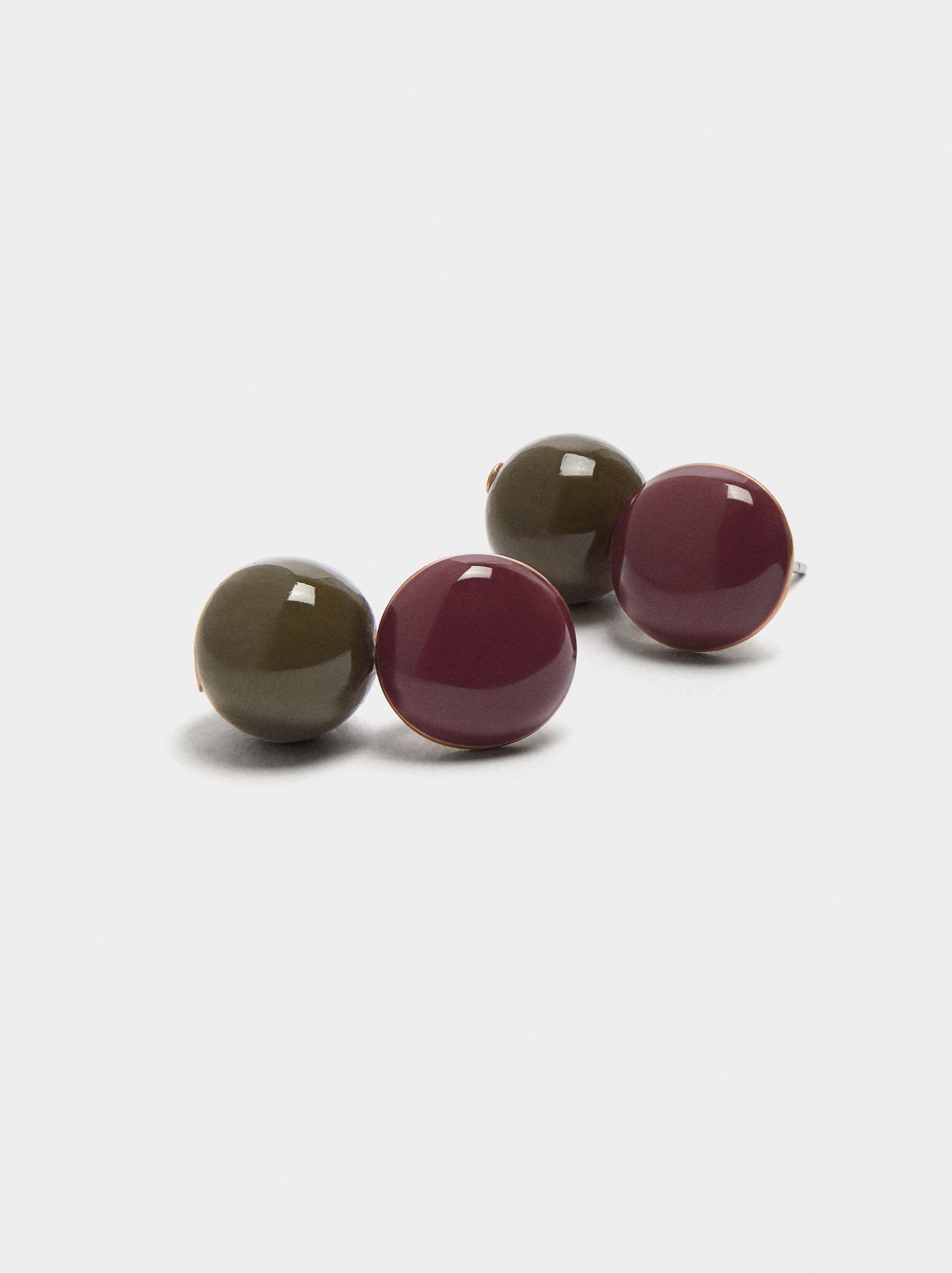 Pendientes Esmaltados Con Esferas