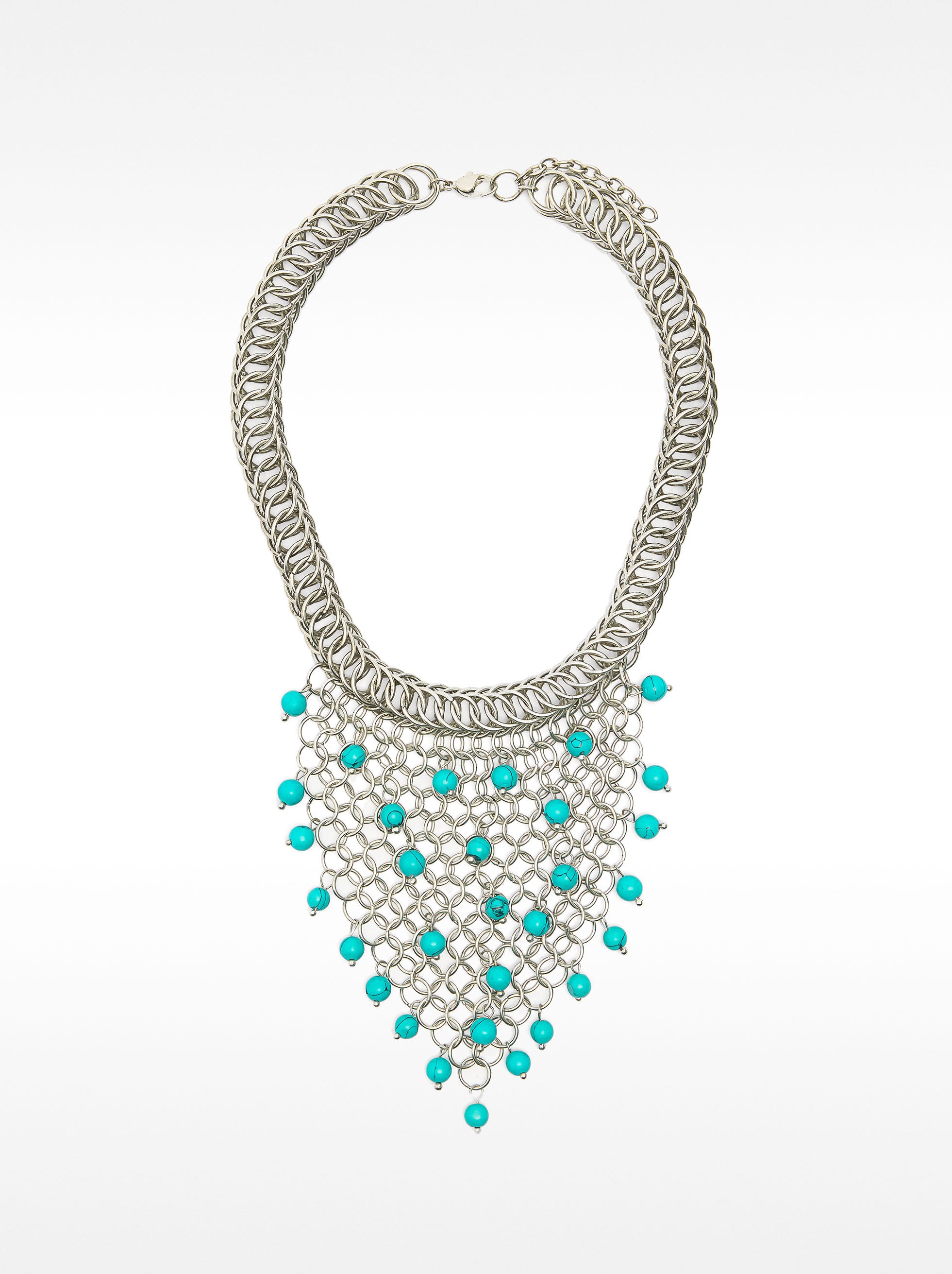 Collar Entrecruzado Con Piedras