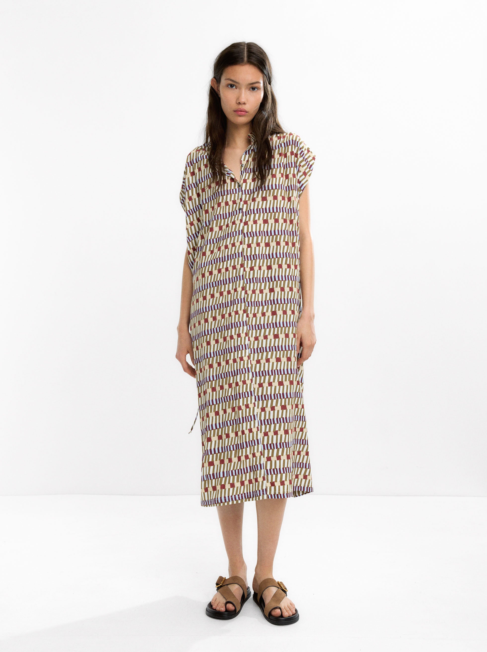 Vestido Midi Estampado