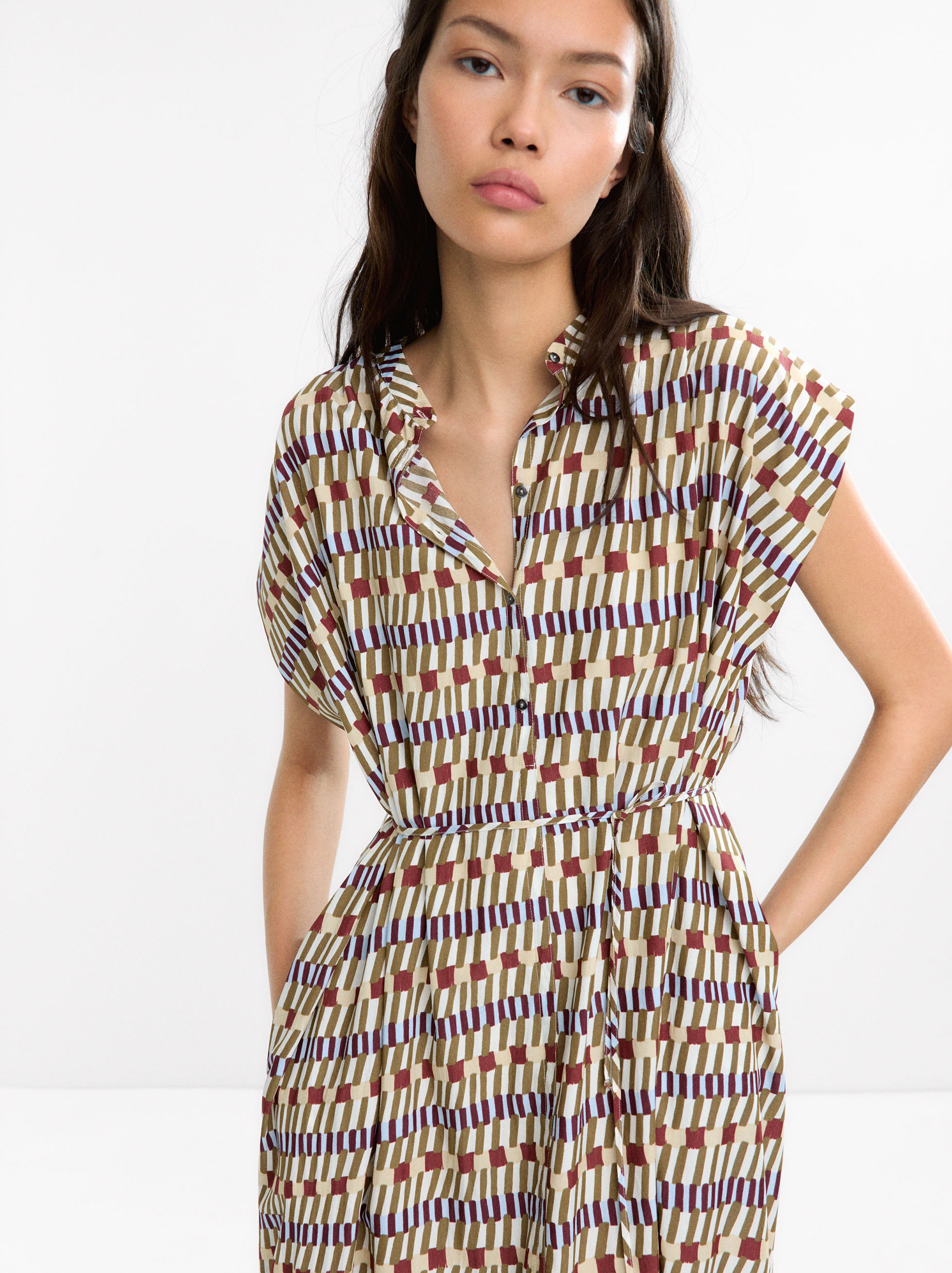 Vestido Midi Estampado