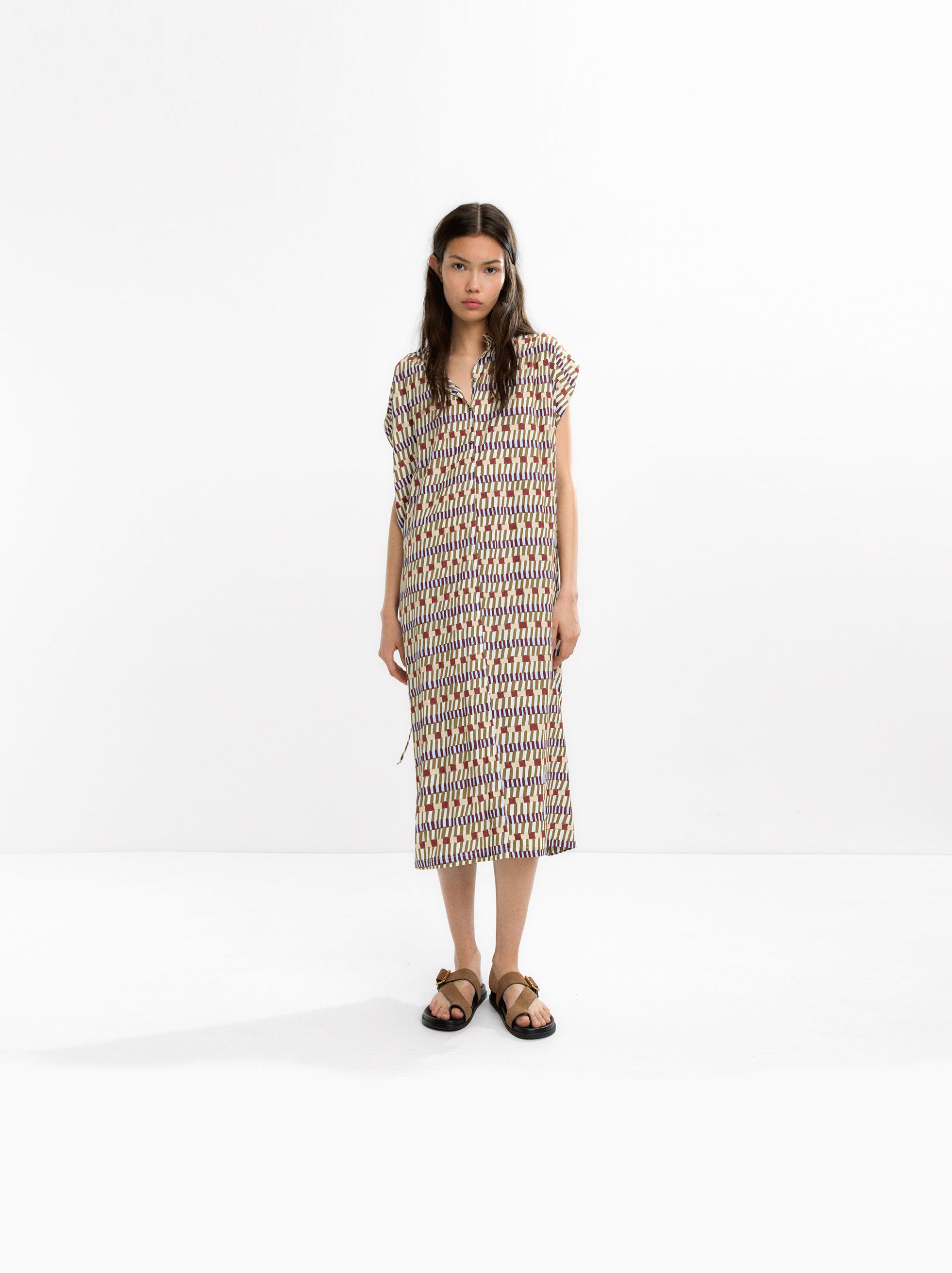 Vestido Midi Estampado