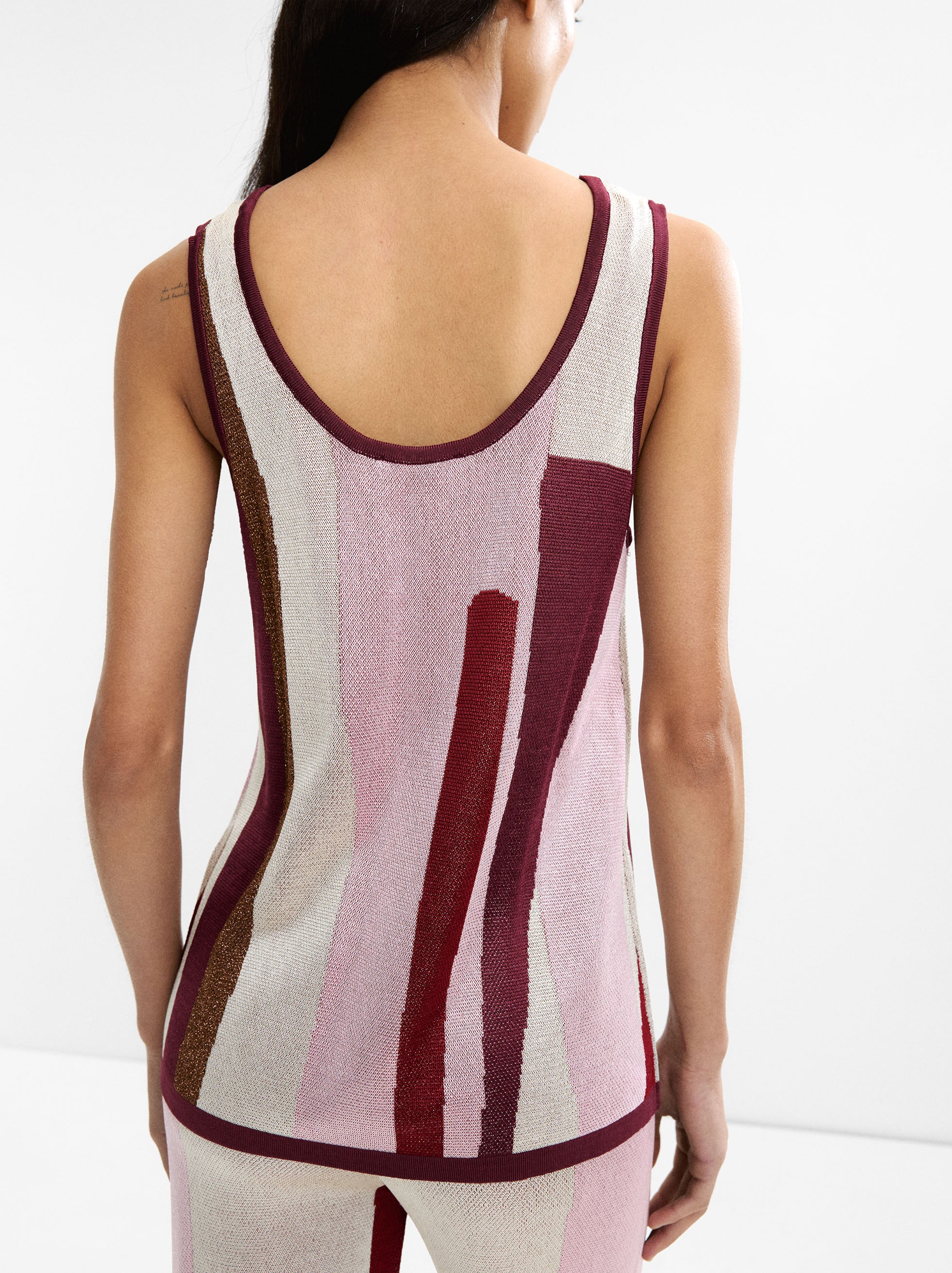 Top De Punto Jacquard