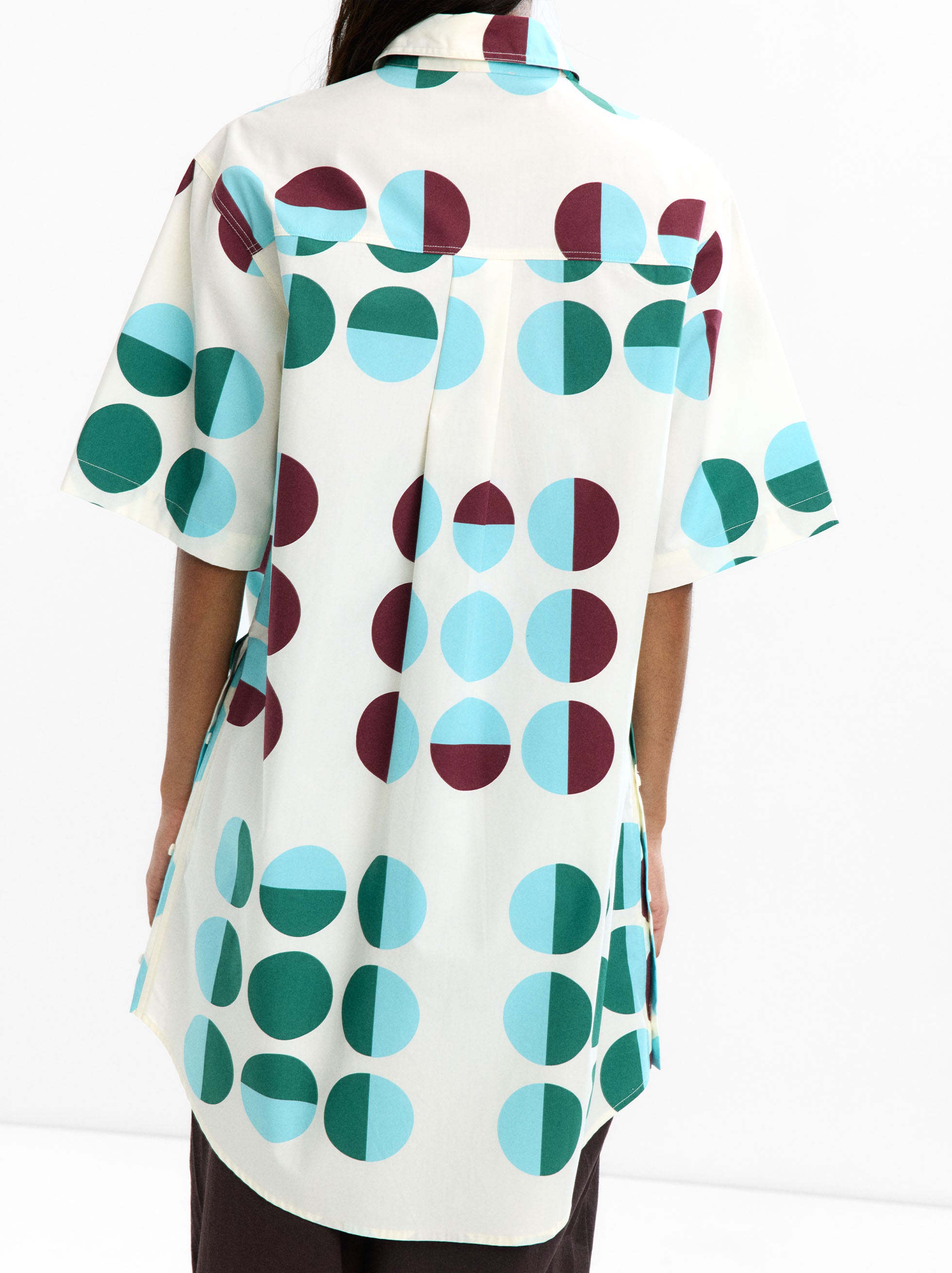 Vestido Camisero Estampado 100 % Algodón