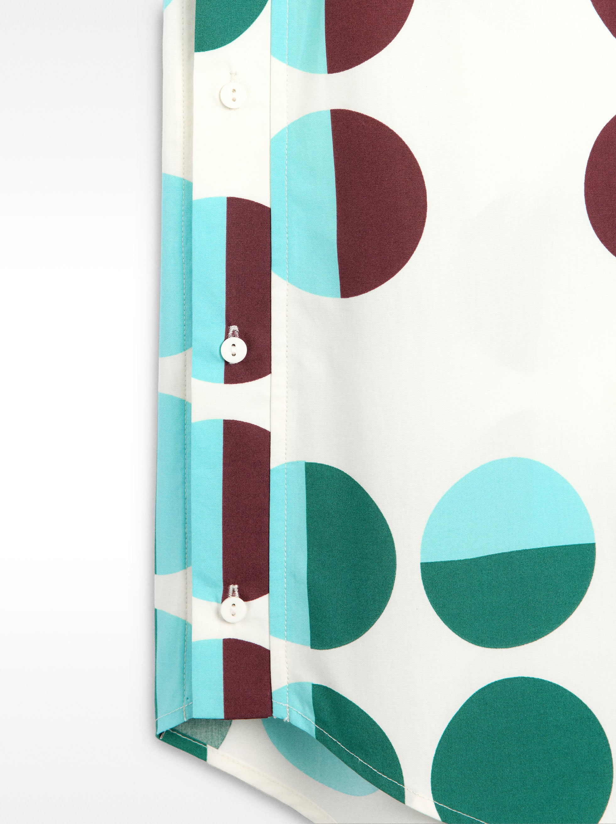 Vestido Camisero Estampado 100 % Algodón