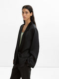 Blazer Satinado Con Textura