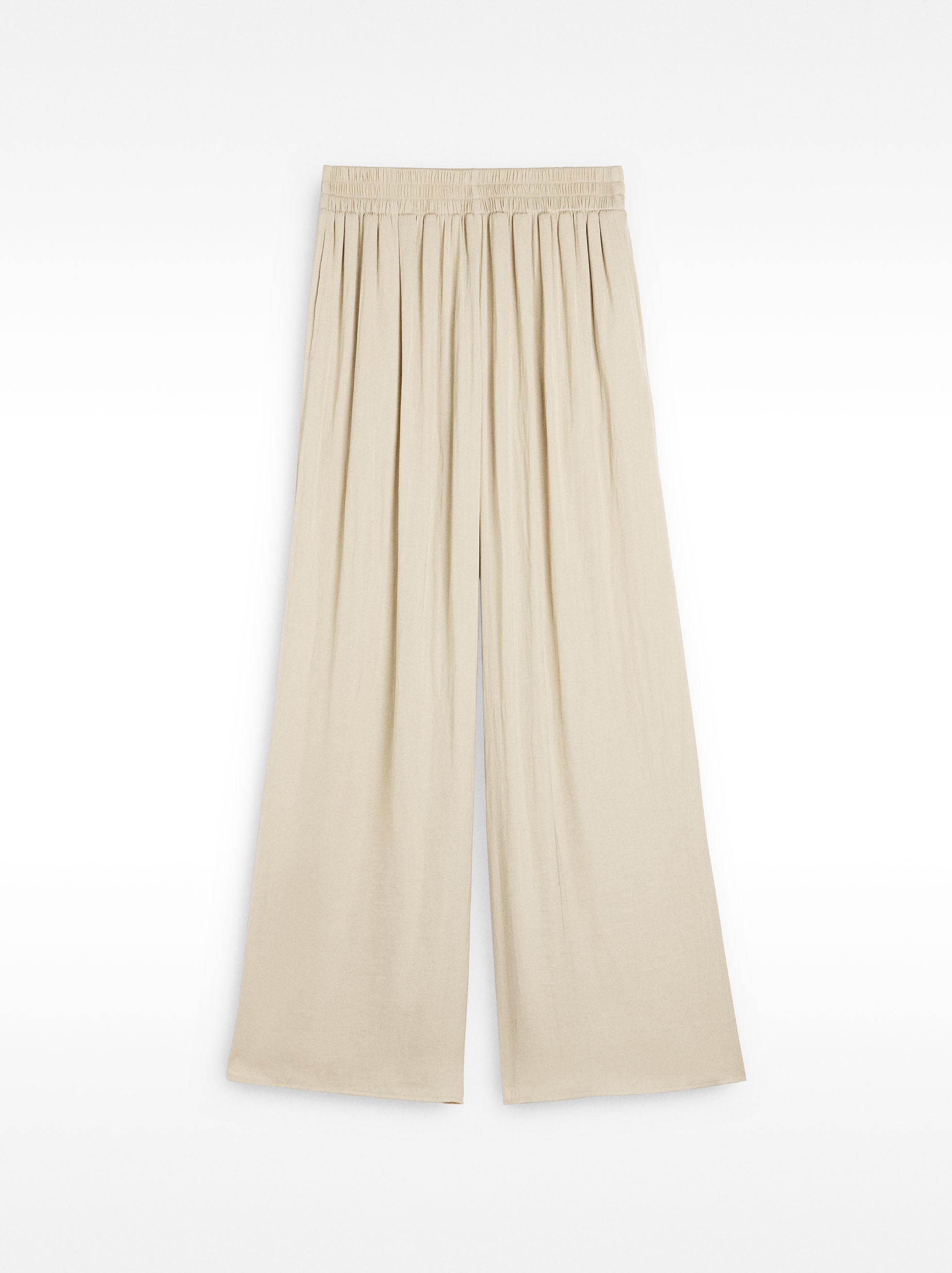 Pantalón Con Pliegues Y Textura