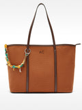 Bolso Shopper En Tejido Con Colgante