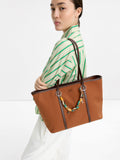 Bolso Shopper En Tejido Con Colgante