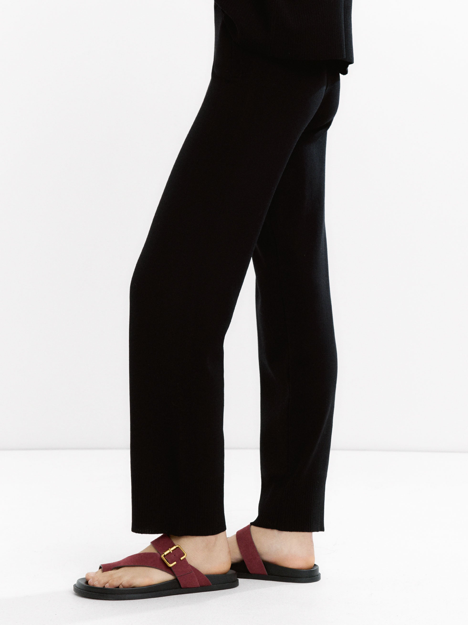 Pantalón De Punto Con Cintura Elástica