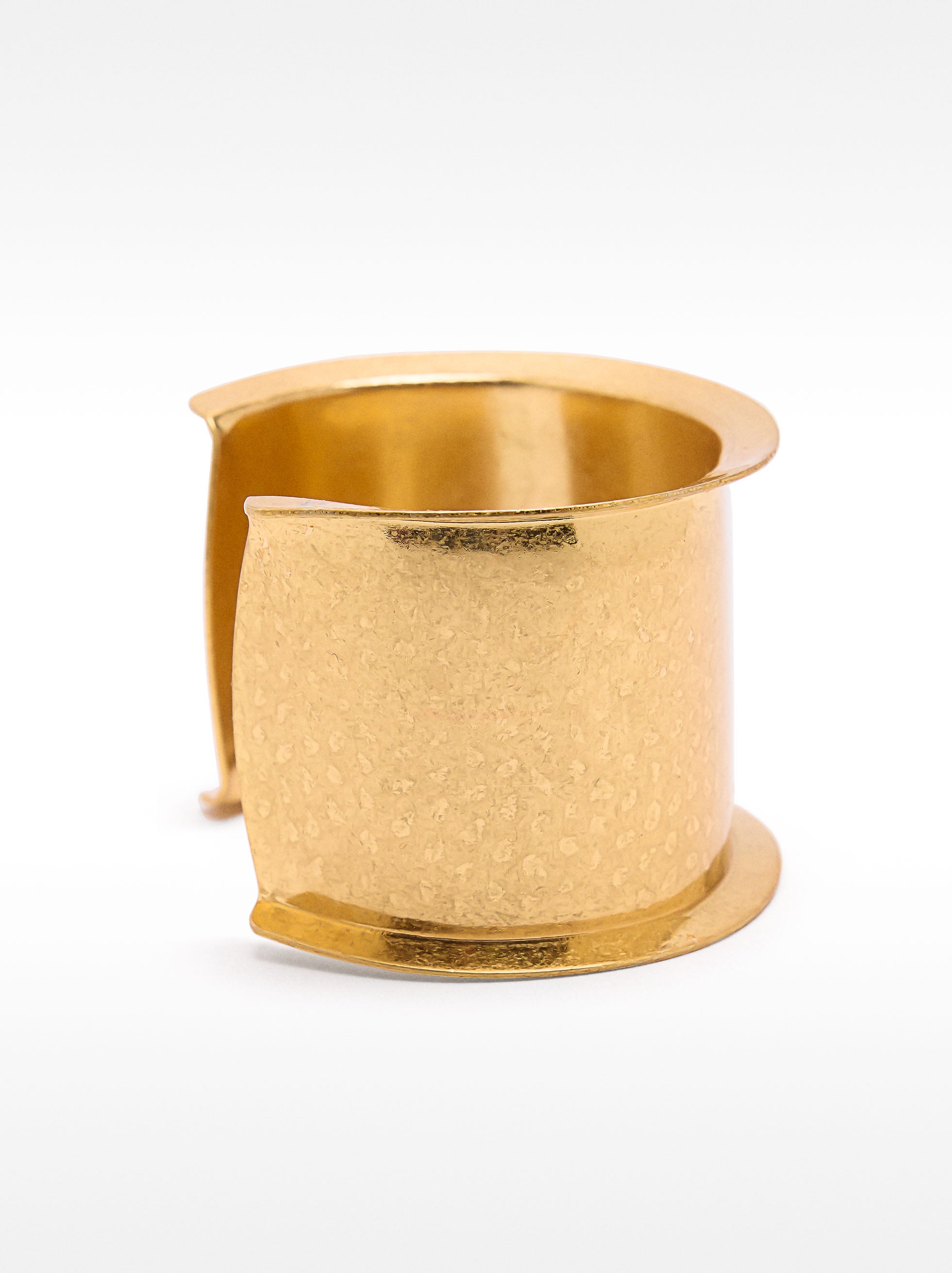 Pulsera Ancha Efecto Martillado