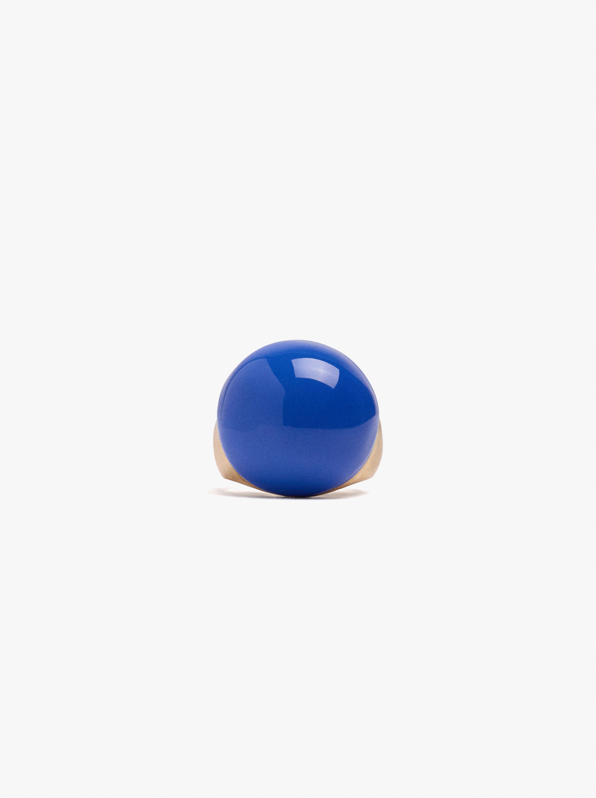 Anillo Redondeado Con Esmalte