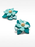 Aretes Con Flor Doble