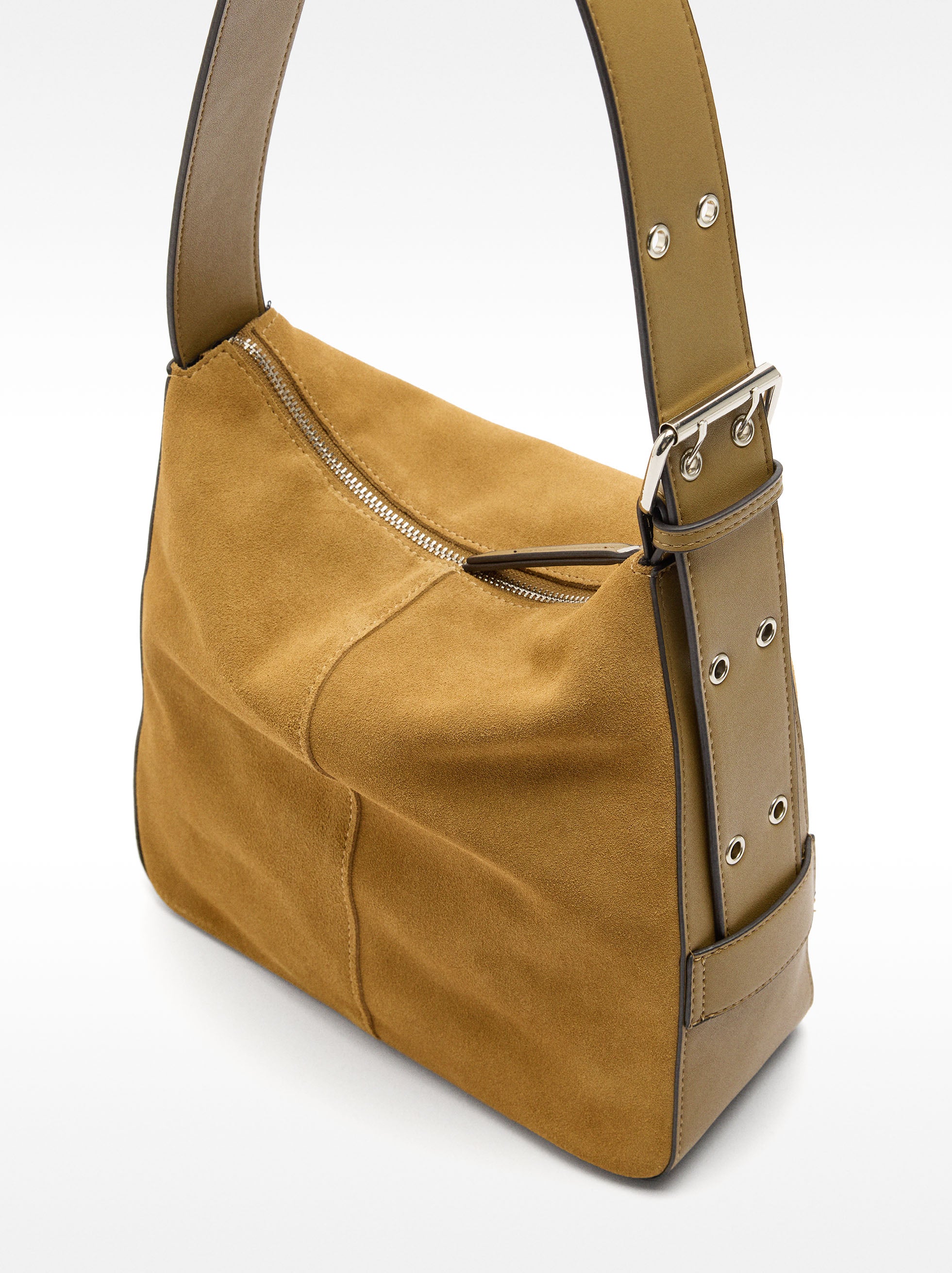 Bolso De Hombro De Piel