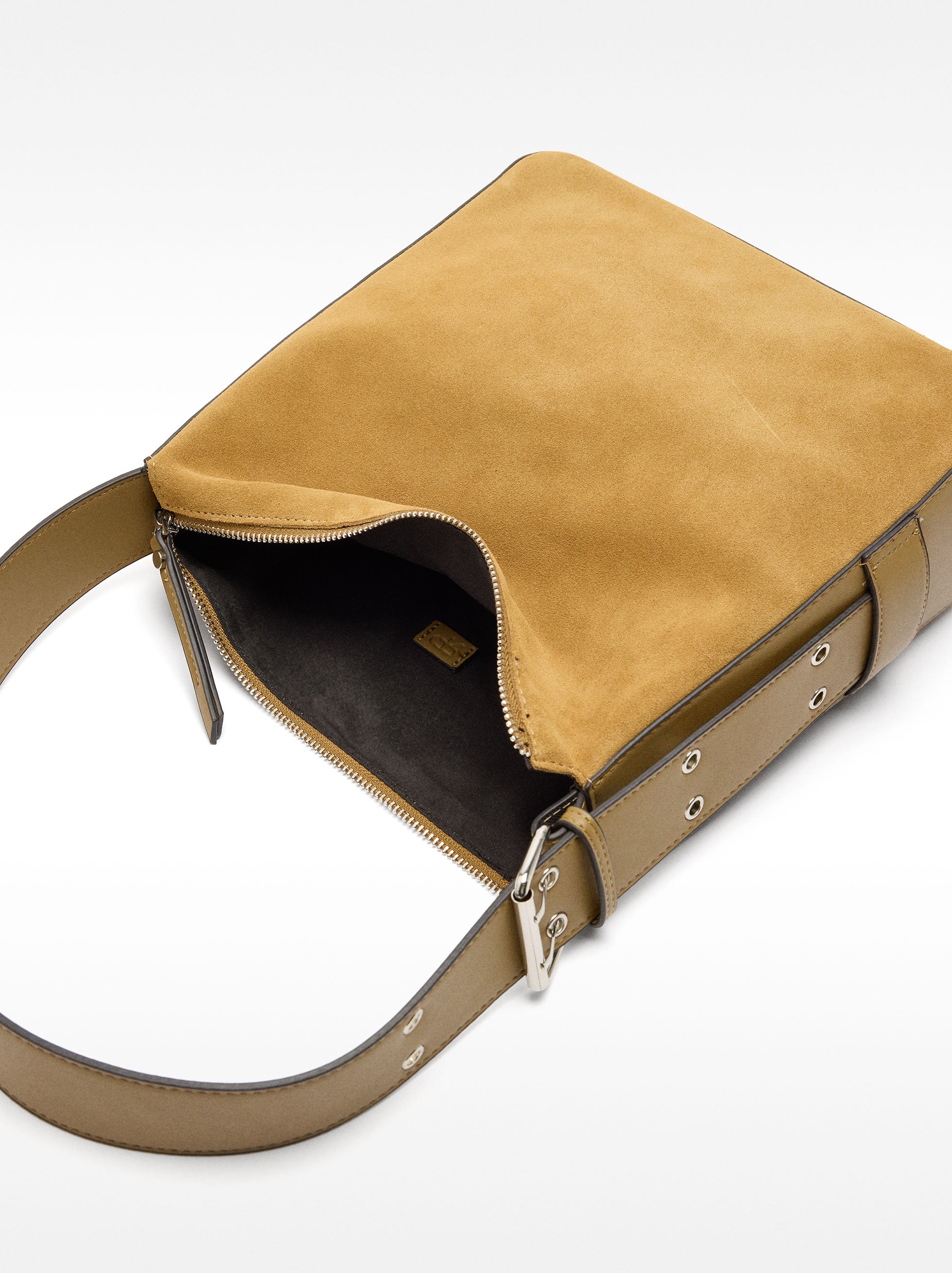 Bolso De Hombro De Piel