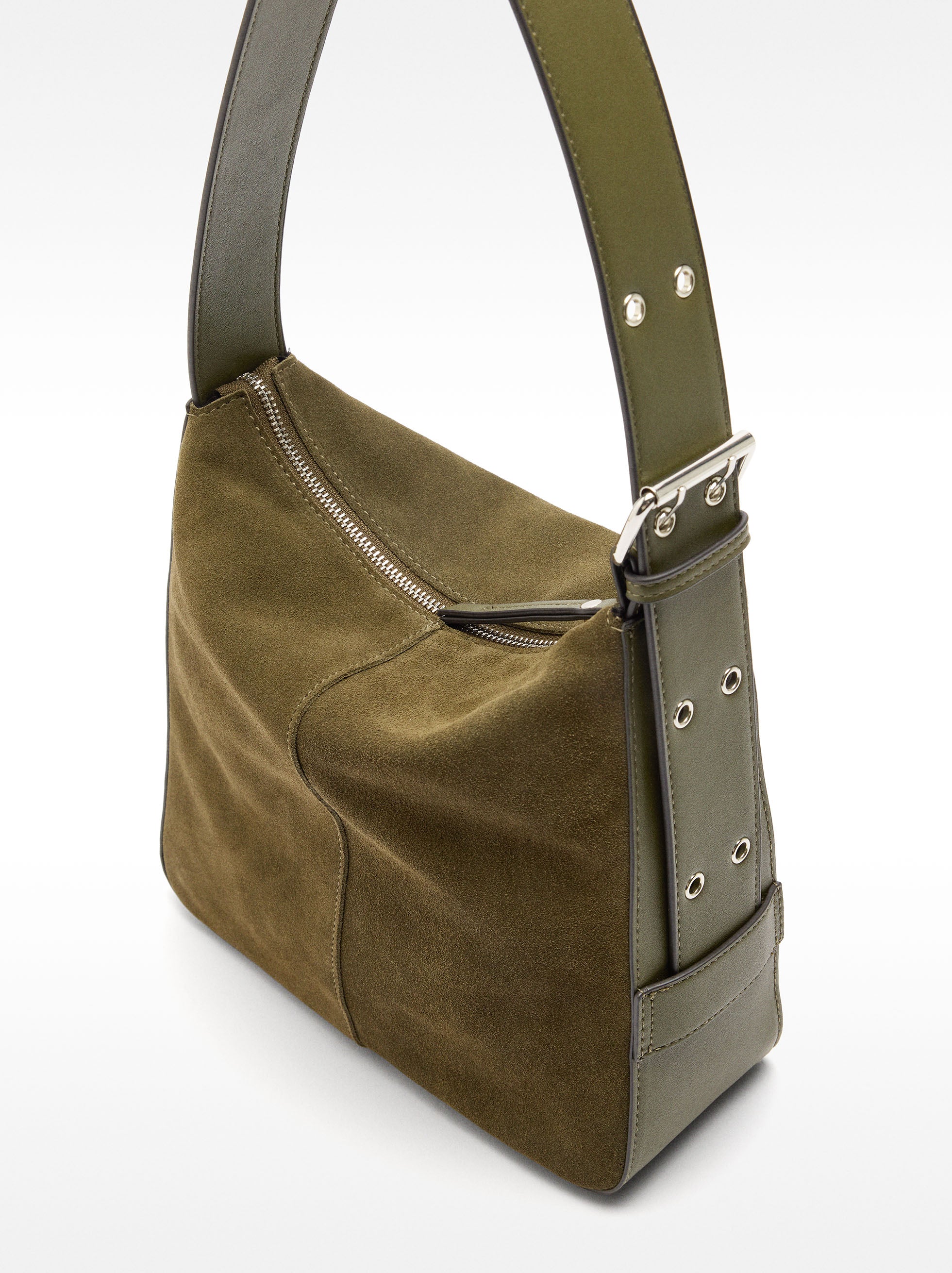 Bolso De Hombro De Piel