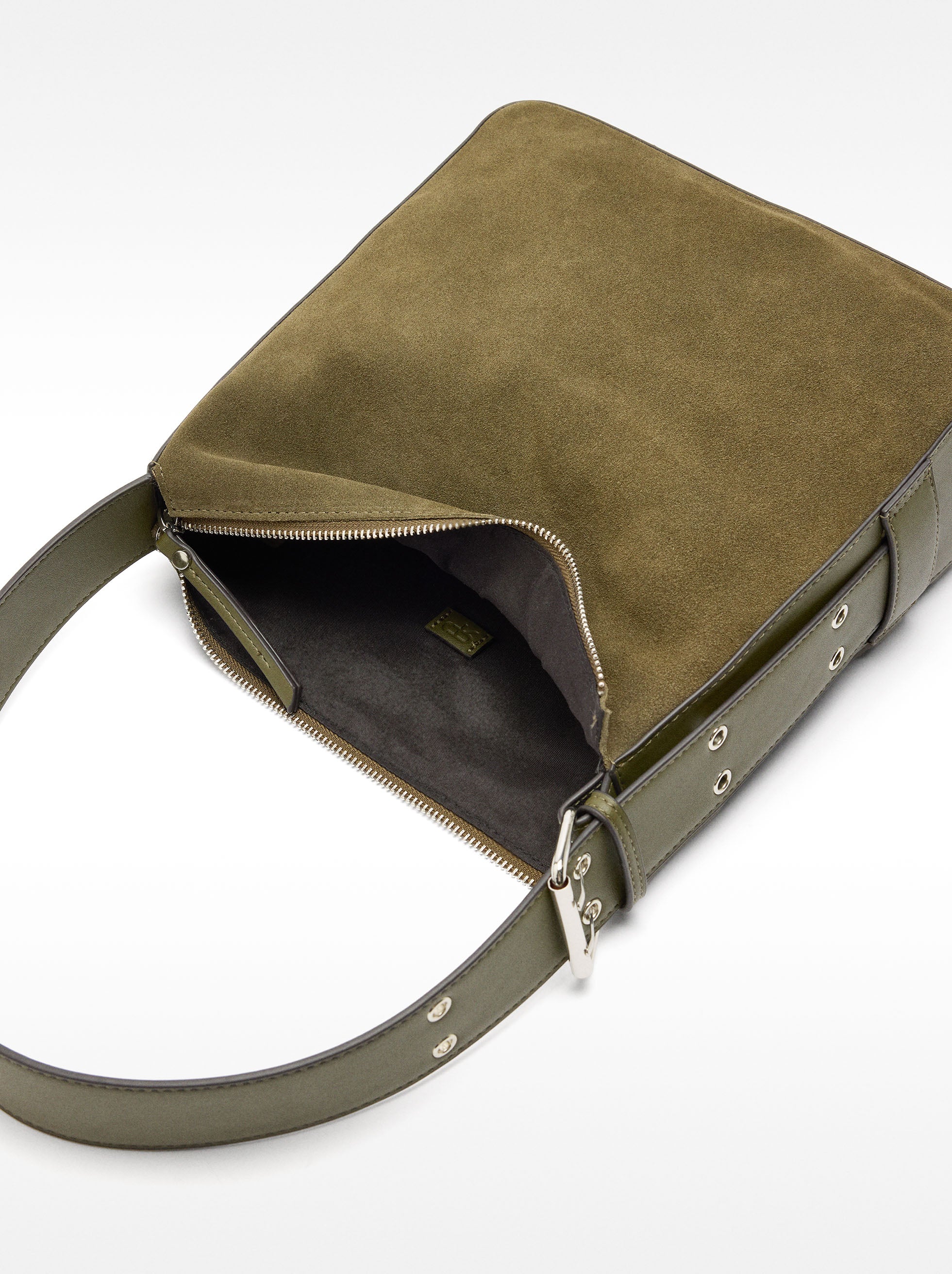 Bolso De Hombro De Piel