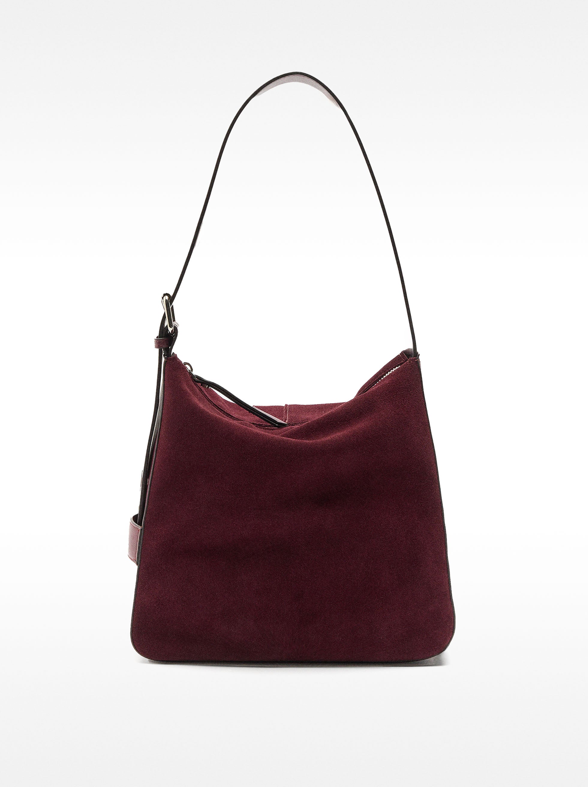 Bolso De Hombro De Piel