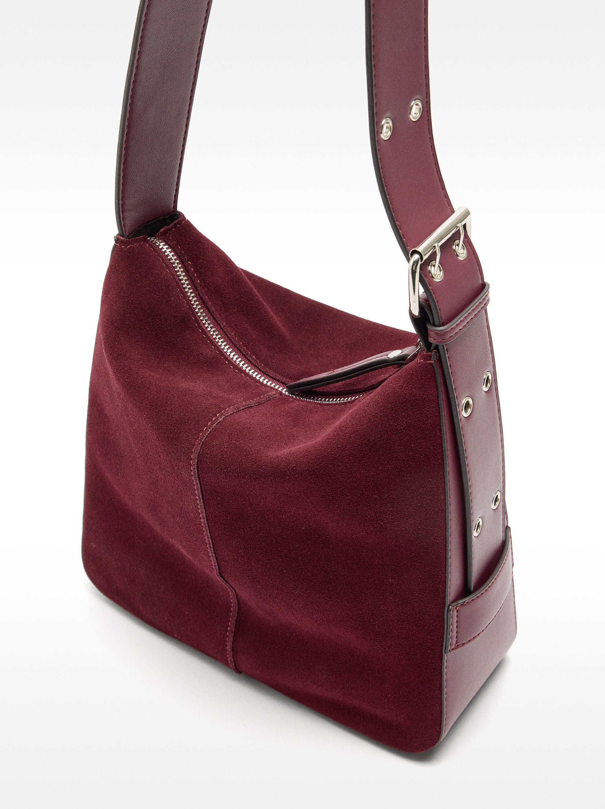 Bolso De Hombro De Piel