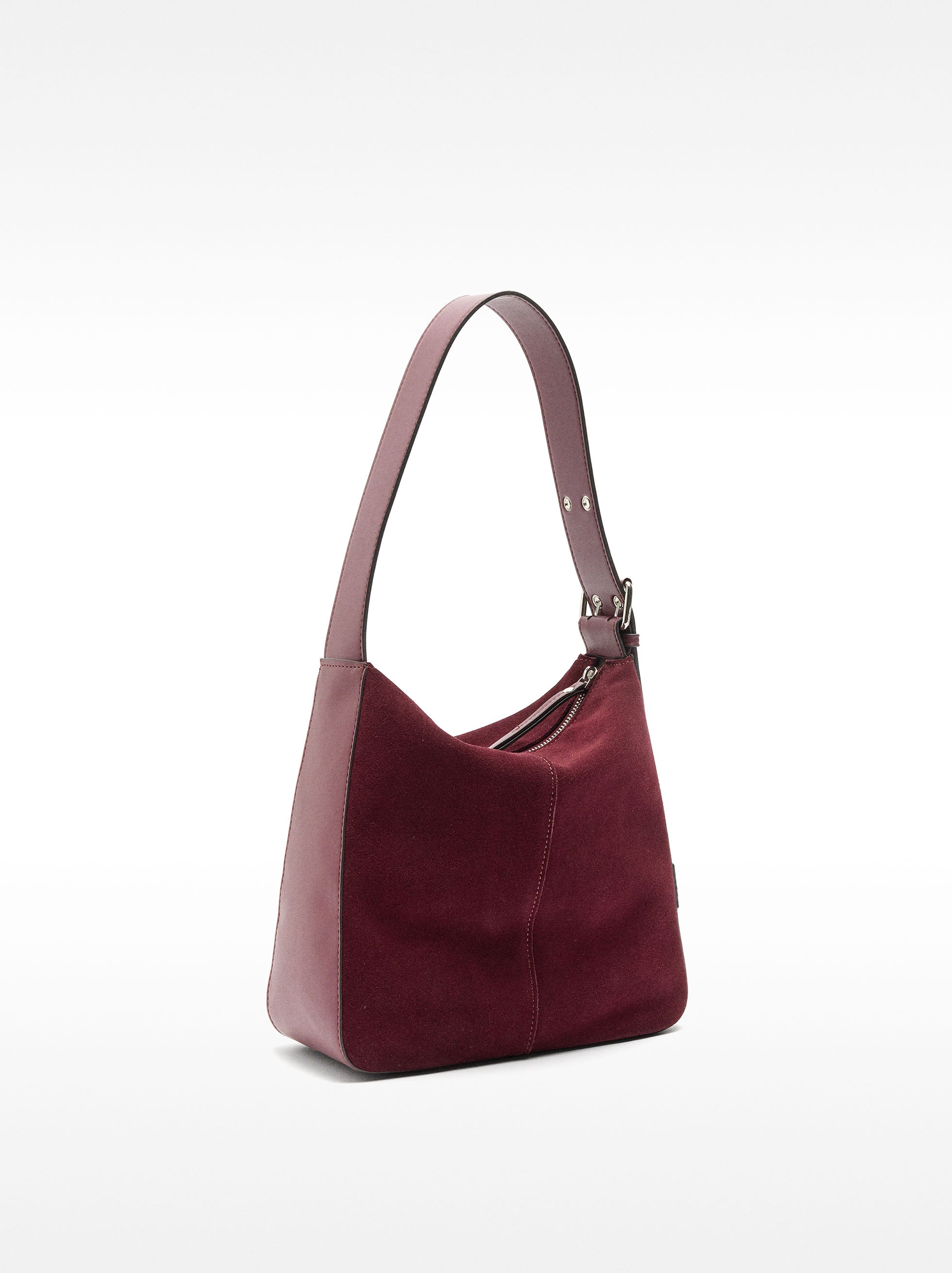 Bolso De Hombro De Piel