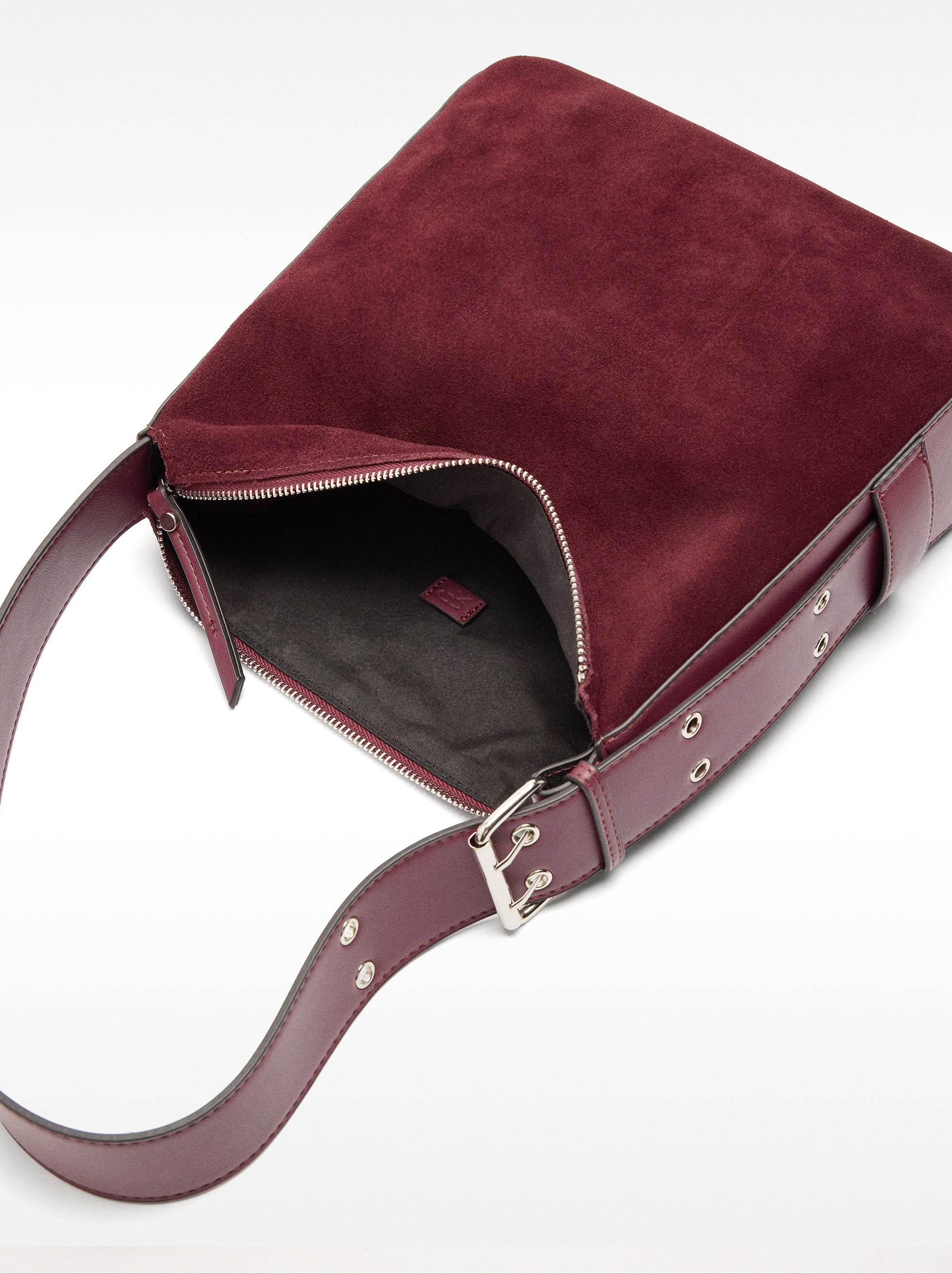 Bolso De Hombro De Piel