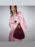 Bolso De Hombro De Piel