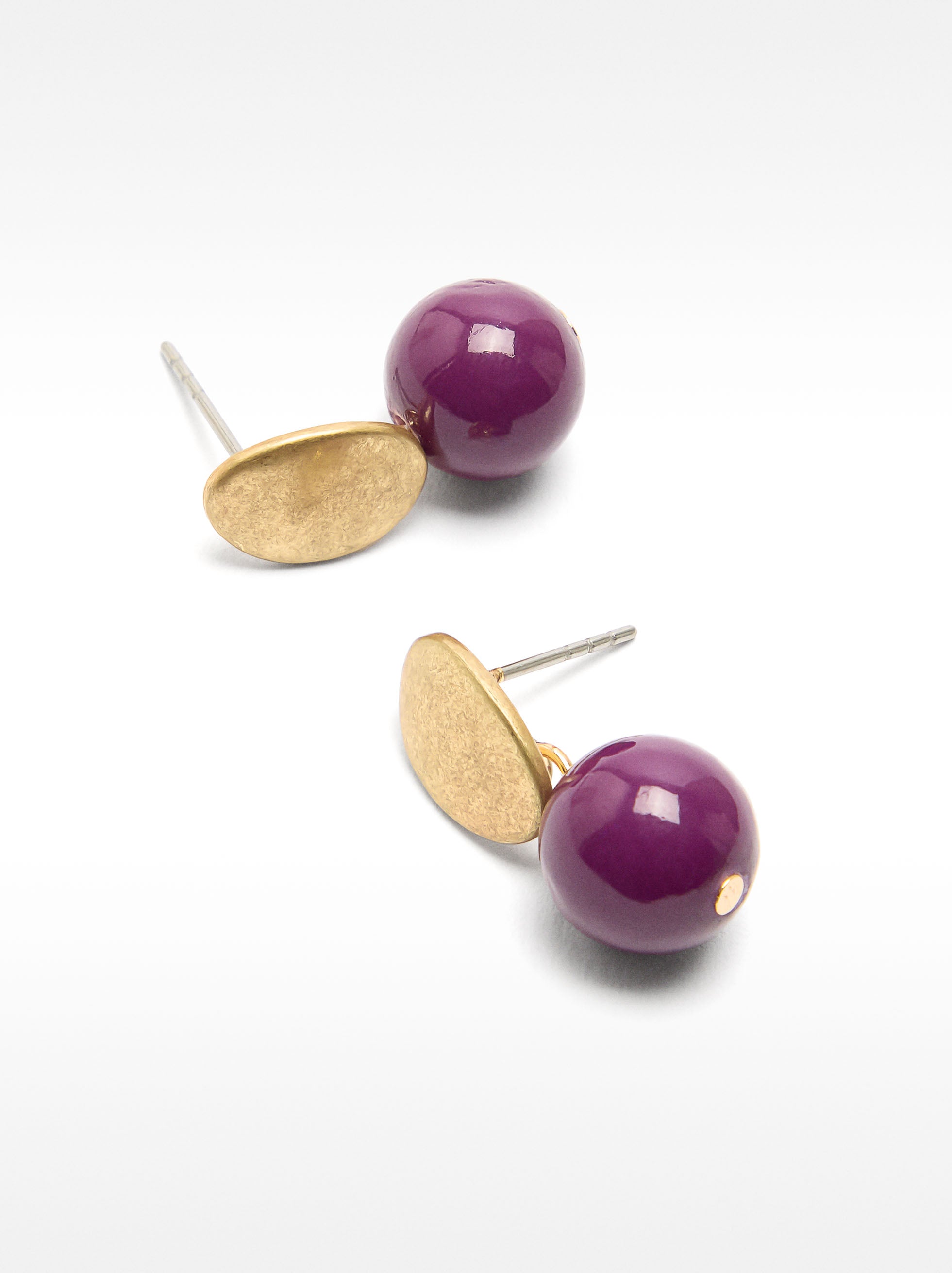 Aretes Cortos Con Piedra