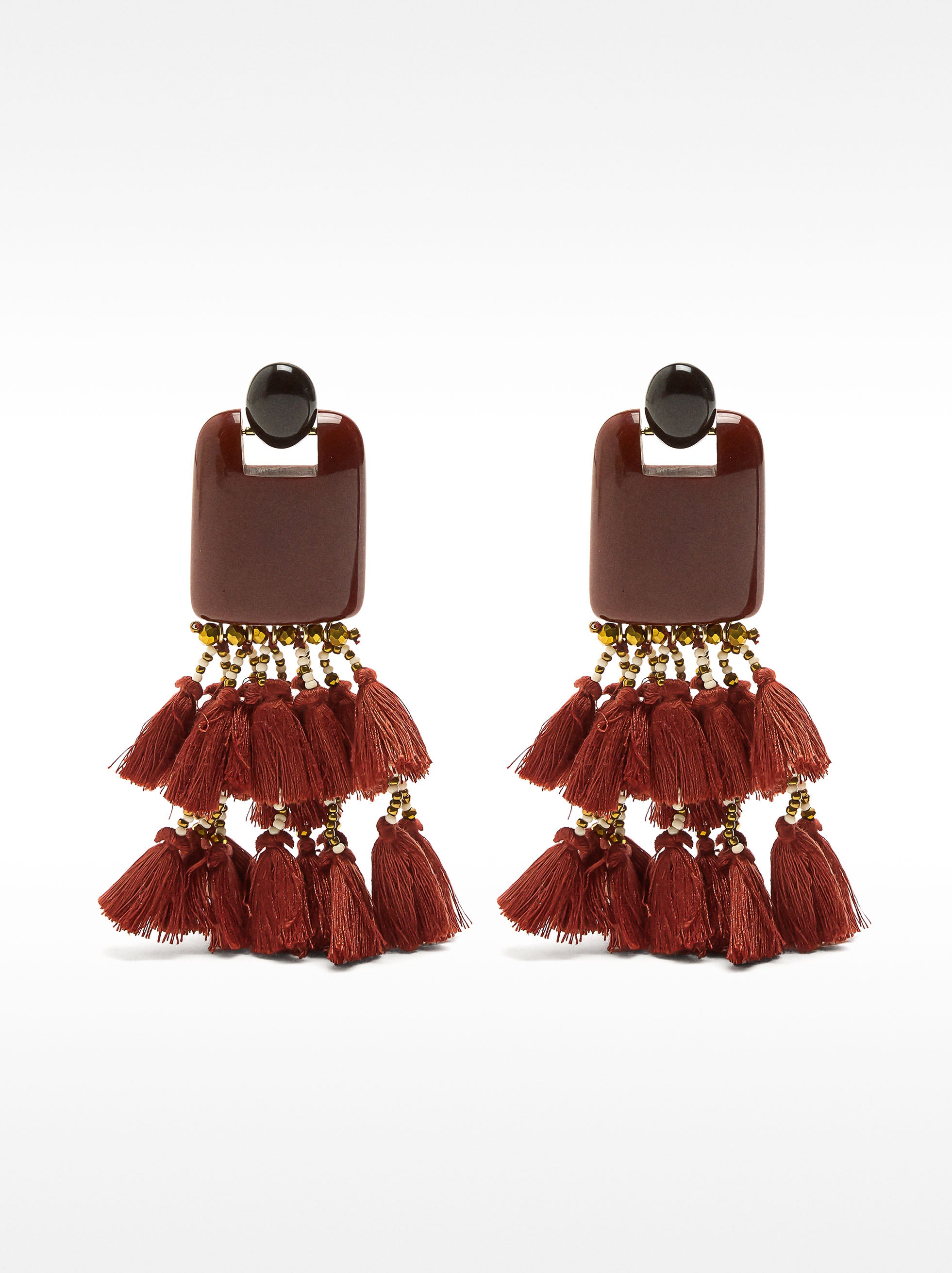 Aretes Maxi Con Borlas