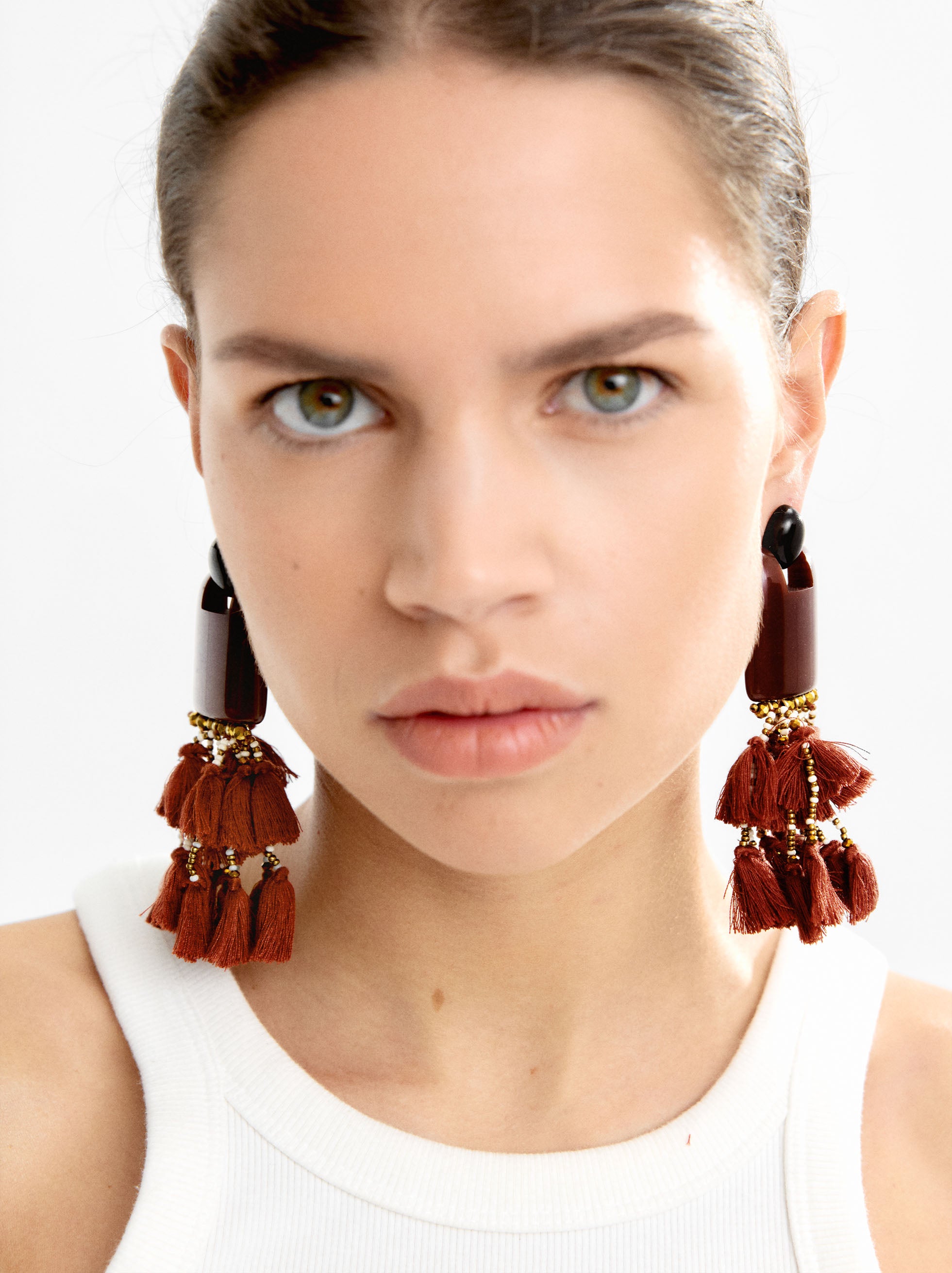 Aretes Maxi Con Borlas
